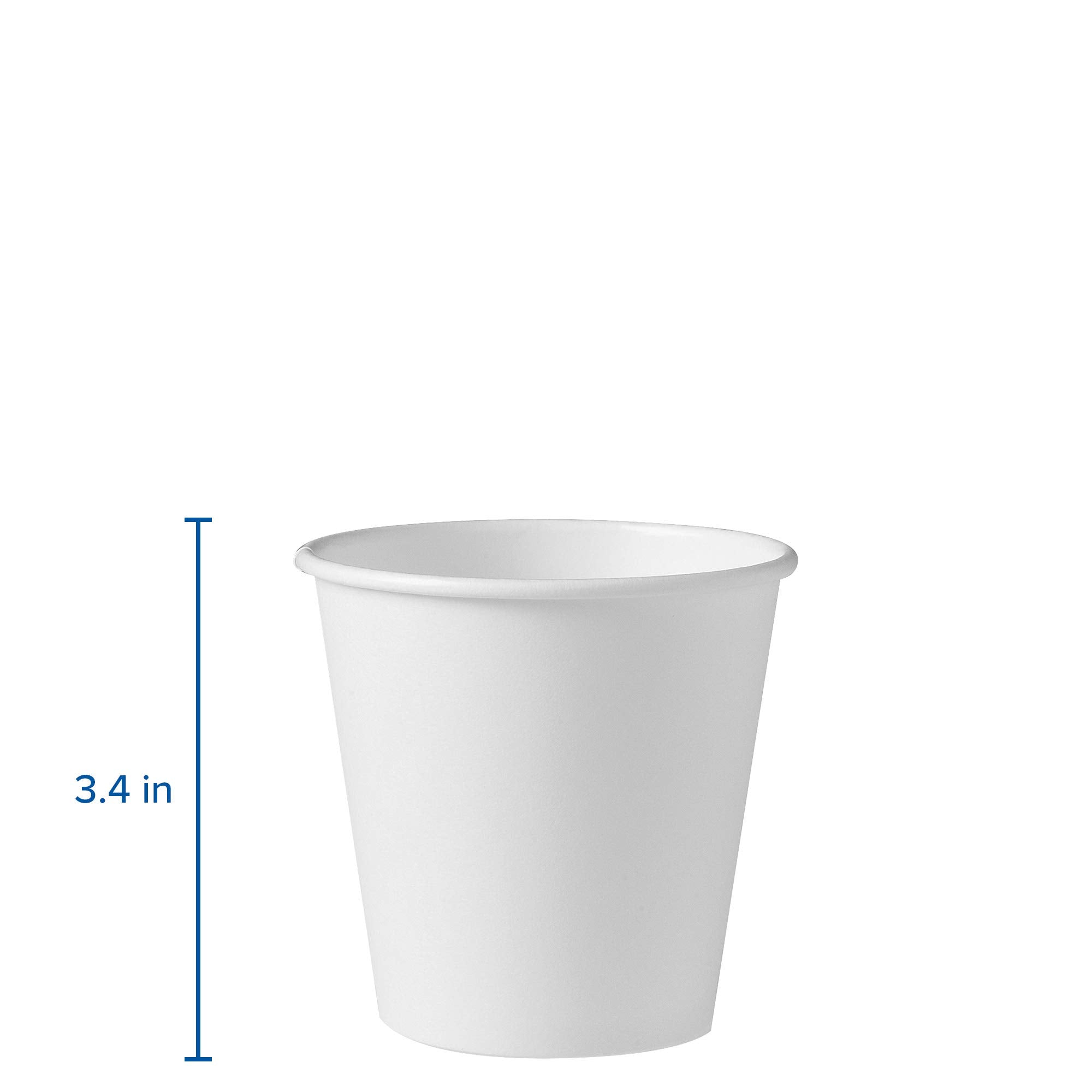 Solo 410W-2050 10 Oz White Ssp Paper Hot Cup (Case Of 1000)