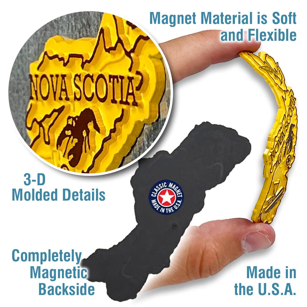 Nova Scotia Province Magnet By Classic Magnets, Collectible Souvenirs Made In The Usa