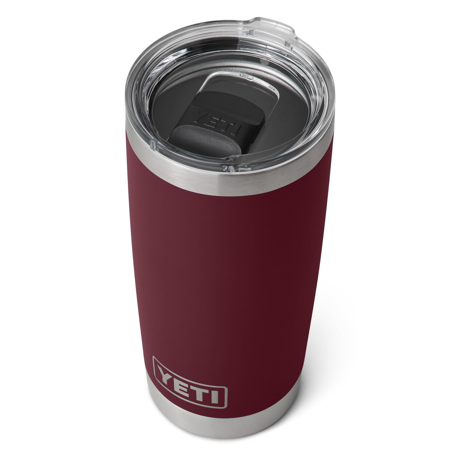 Yeti Rambler 20 Oz Tumbler, Stainless Steel, Vacuum Insulated With Magslider Lid, Wild Vine Red