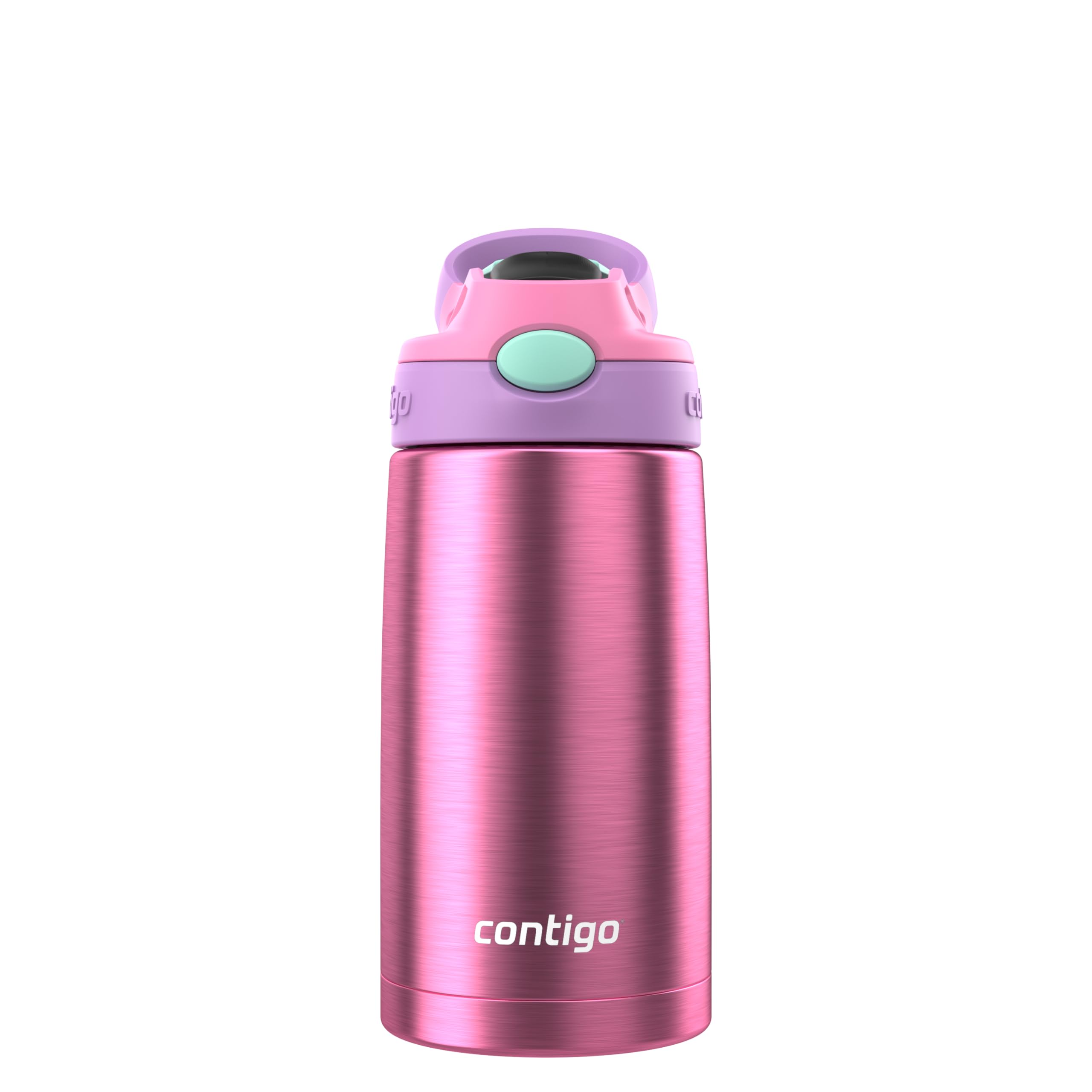 Contigo Kids Stainless Steel Water Bottle With Redesigned Autospout Straw, 13 Oz