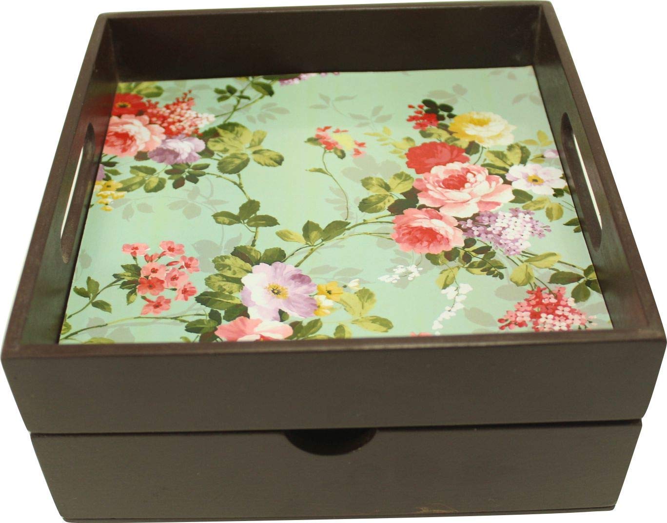 Dime Store Serving Tray For Dining Table, Decorative Tea & Coffee Tray For Kitchen, Breakfast, Home Decor & Snack Serving (Stand