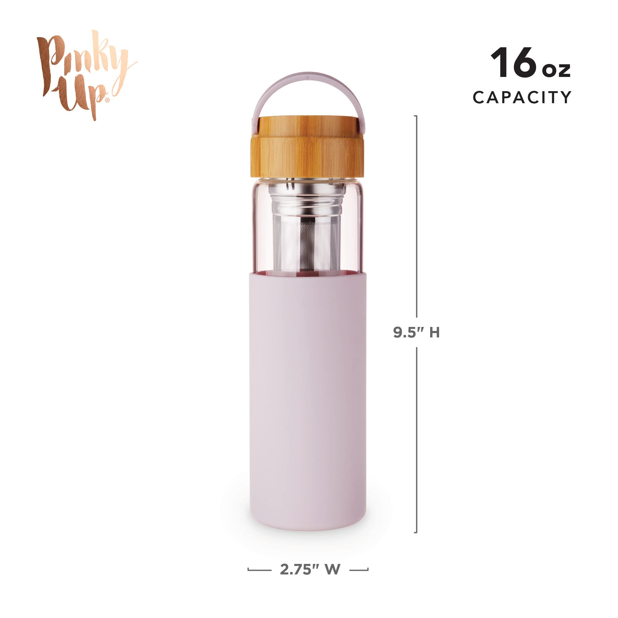 Dana Glass Travel Mug In Lavender By Pinky Up