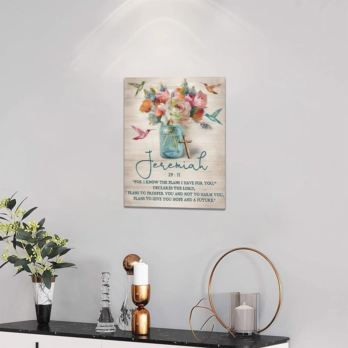 Rustic Scripture Paintings Farmhouse Scripture Wall Art Religious Bible Verses Canvas Prints Pain ...
