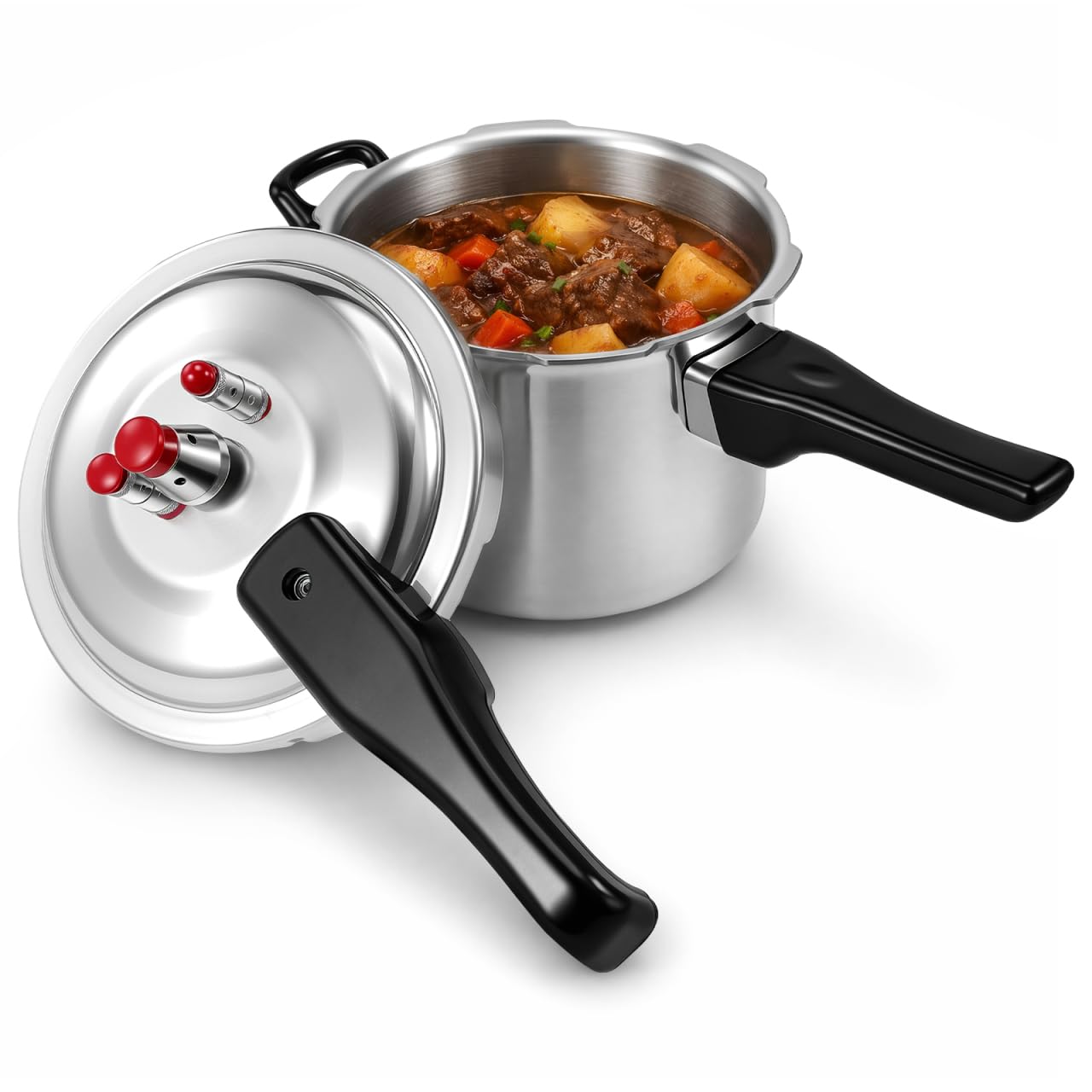 INOOMP Pressure Cooker 2.7 Quart Aluminum Alloy Stovetop Pot