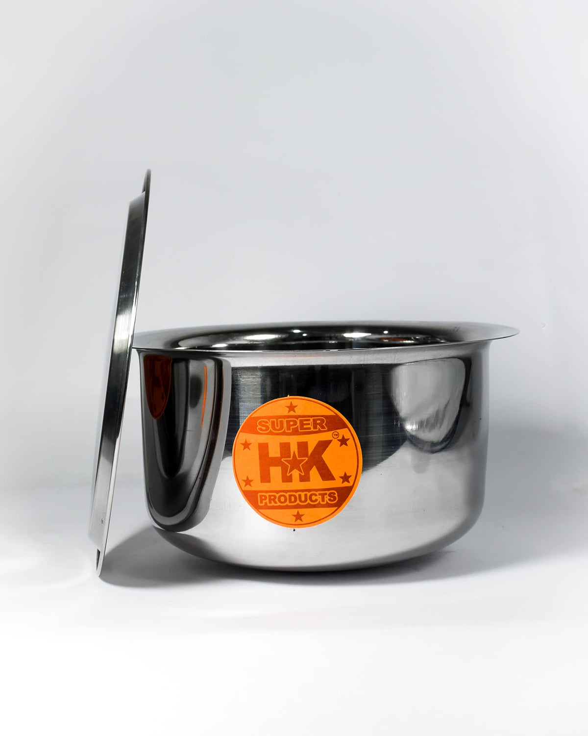 Tapeli Kitchen Super Hk Round Bottom Patila/Bhagona/Tapeli/Handi Stainless Steel With ...
