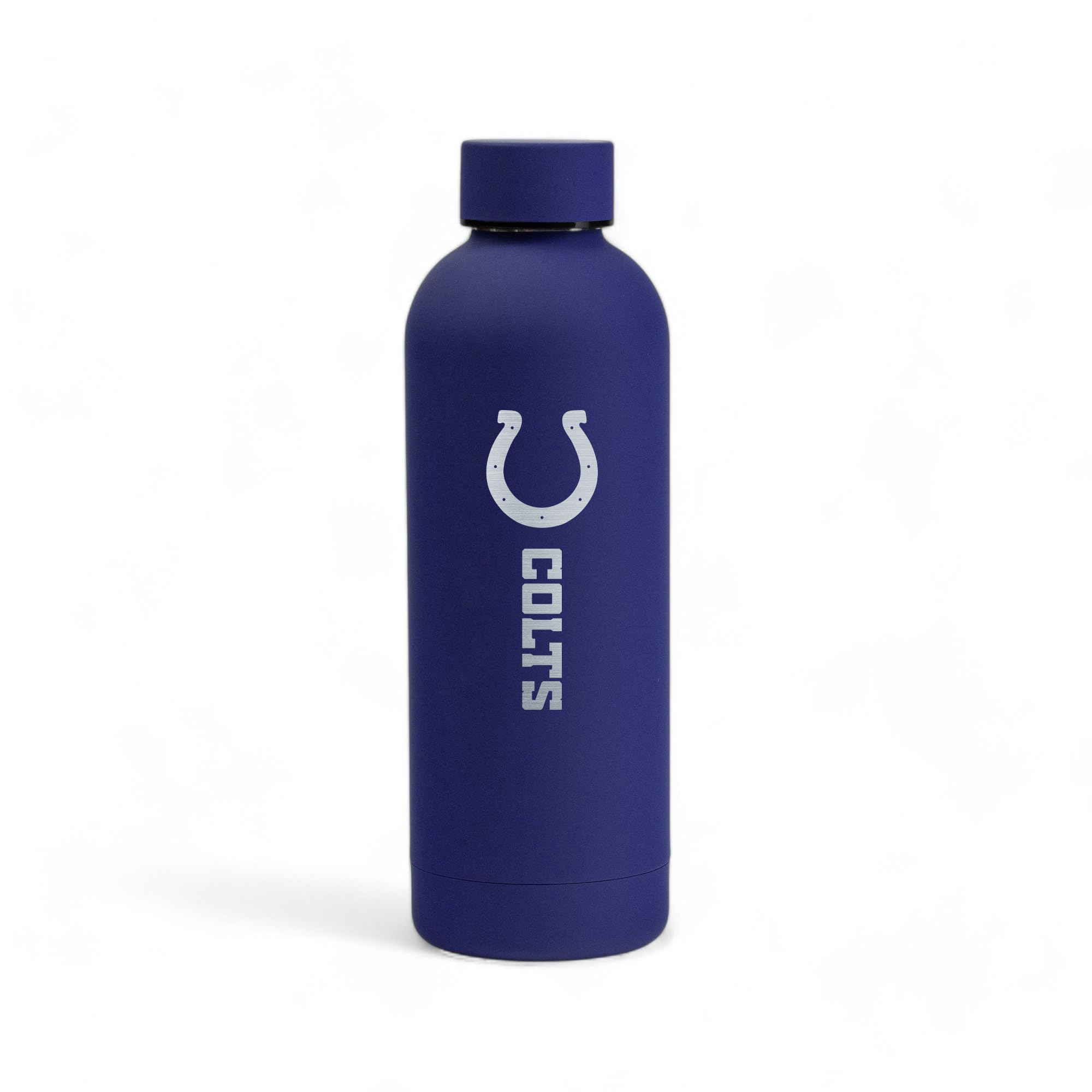 The Memory Company Officially Licensed 17oz Rubberized Water Bottle (Engraved), Indianapolis Colts