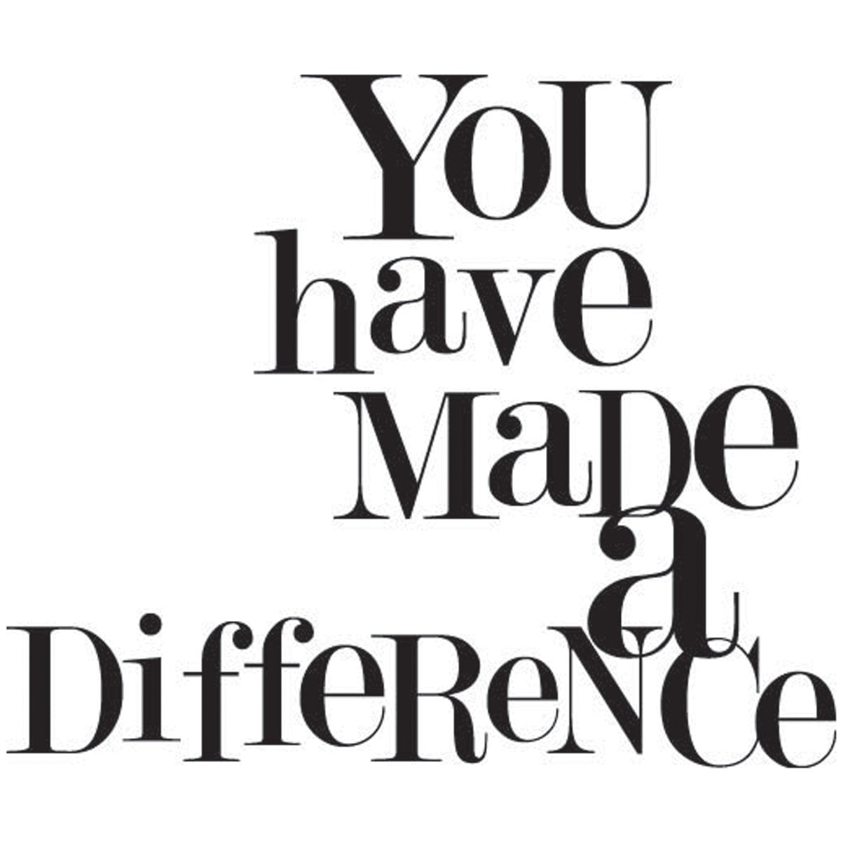 Hampton Art Made A Difference Wood Rubber Stamp