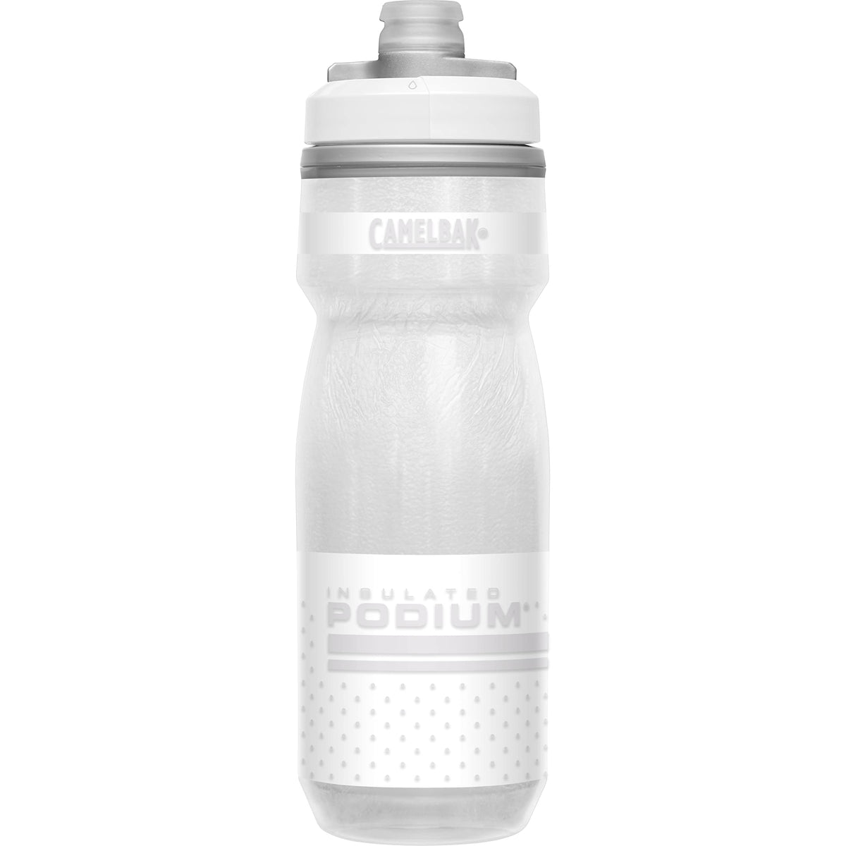 Camelbak Podium Chill Insulated Bike Water Bottle - Easy Squeeze Bottle - Fits Most Bike Cages - 21Oz, Reflective Ghost