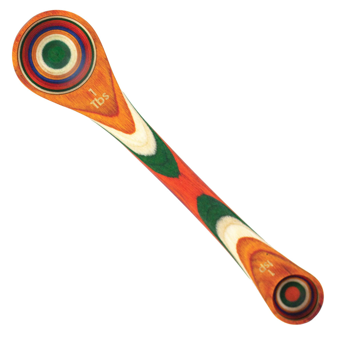 Baltique Marrakesh Collection 2 In 1 Wooden Measuring Spoon With Tablespoon And Teaspoon Measurements