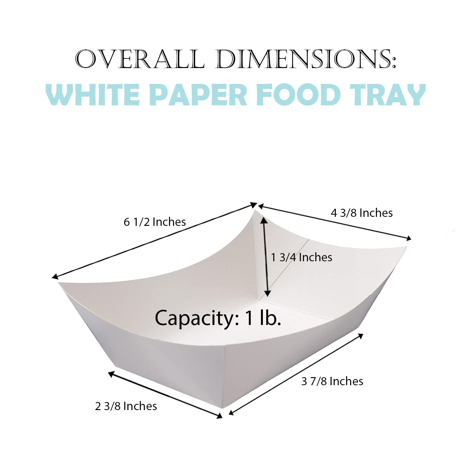 Angel'S Peel Lounge White Paper Food Tray- Grease-Resistant And Microwavable- Heavy Duty Paper Trays Great For Tacos, Nachos, Fr