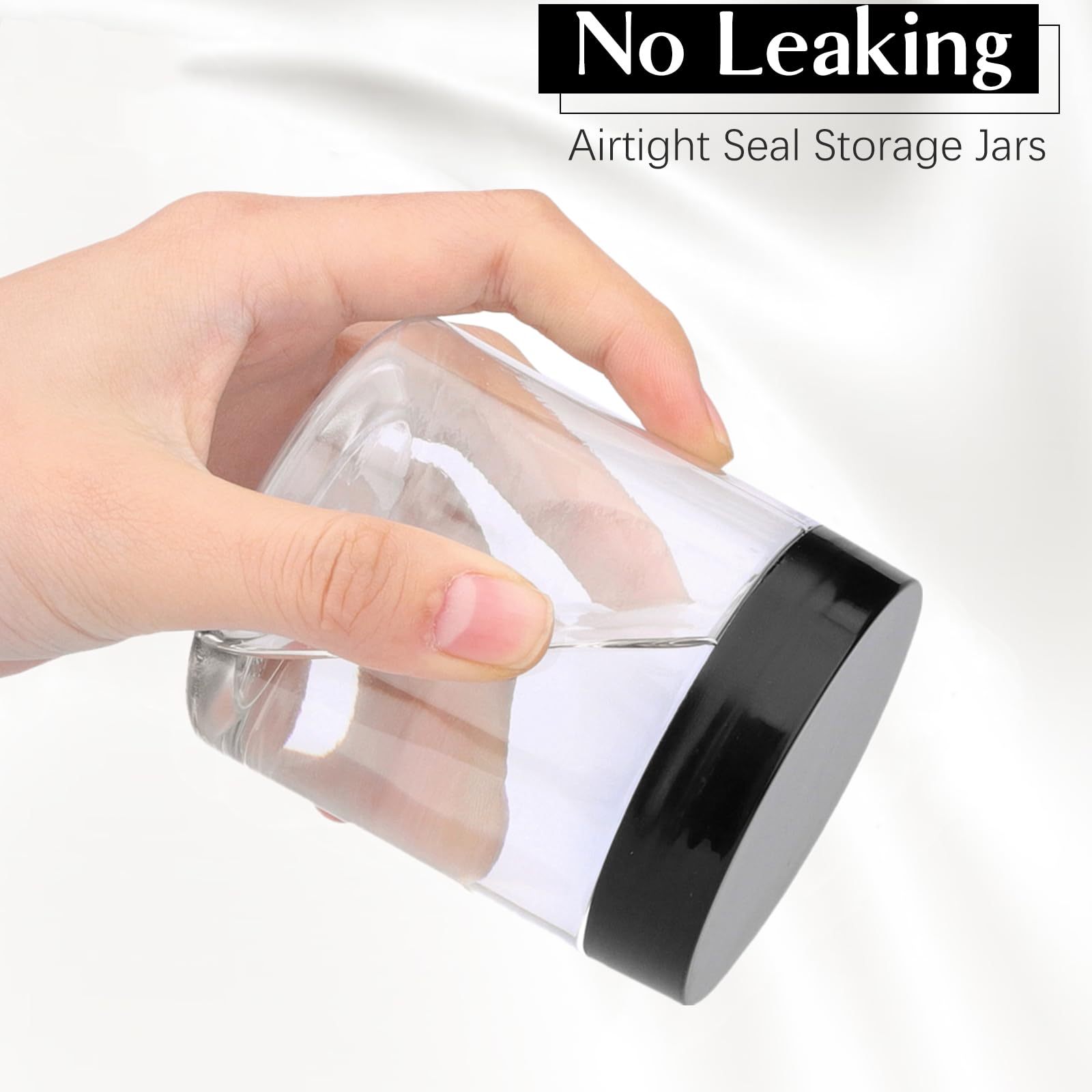 36 Pack 8 Oz Plastic Container Jars With Lids And Labels Bpa Free, Tuzazo Empty Round Clear Cosmetic Containers Plastic Slime Ja