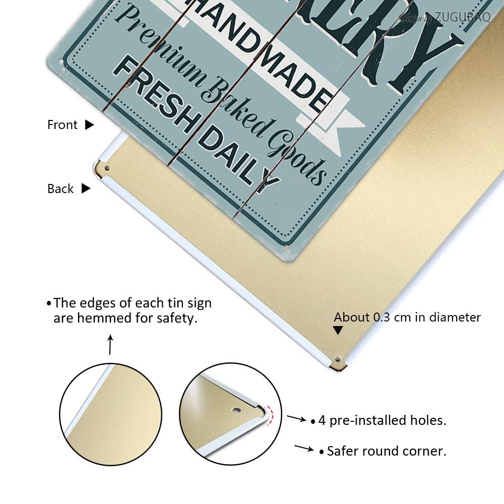 Funny Kitchen Signs Decor-Kitchen Farmhouse Decor-Personalized Kitchen Metal Sign-Retro Kitchen Counter Accessories-12x8 Inch Ha