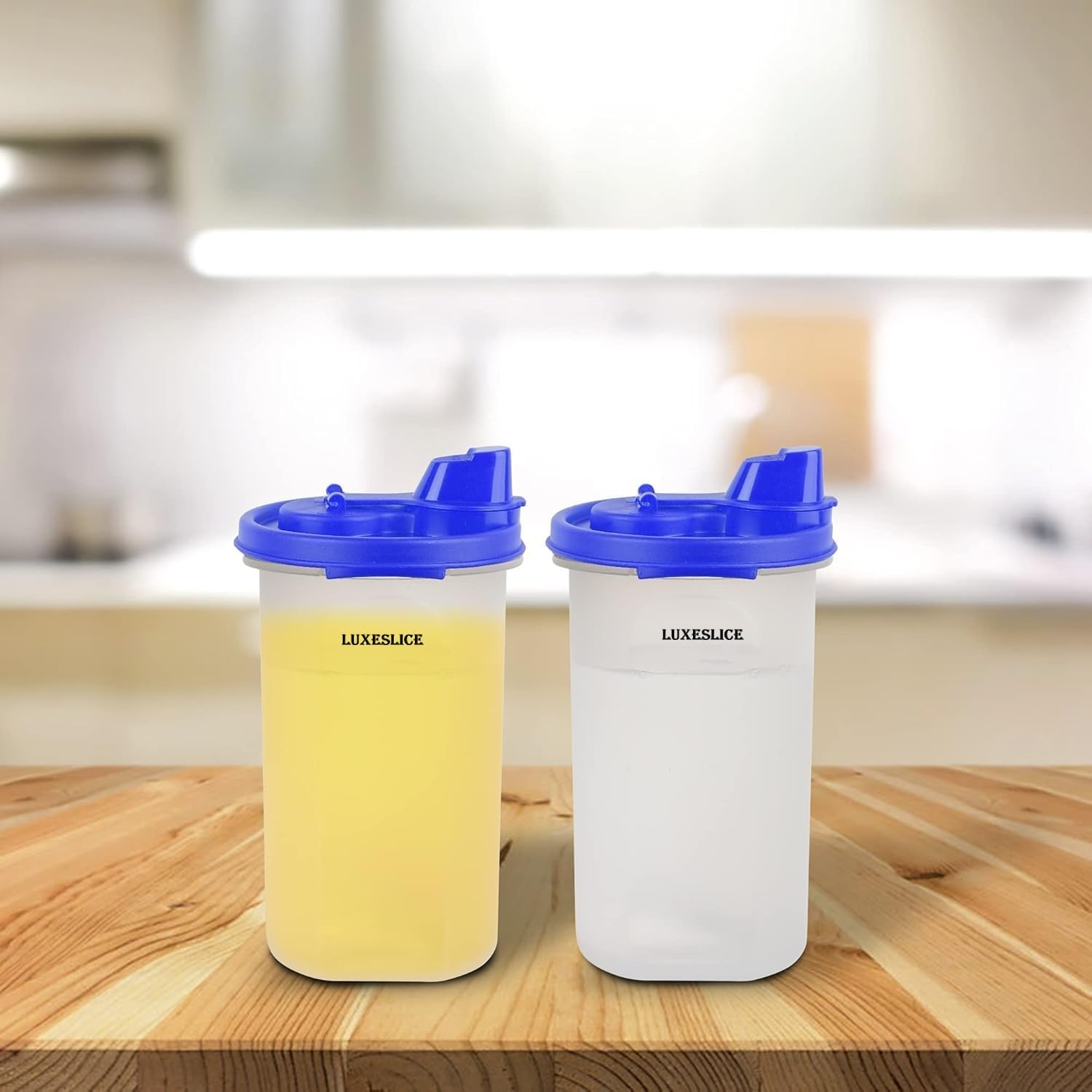 Luxeslice Oil Dispenser Bottle 600 Ml (Pack Of 2 Pcs) Squeeze Bottle For Oil, Sauce, Vinegar Oil Bottle For Cooking Kitchen Esse