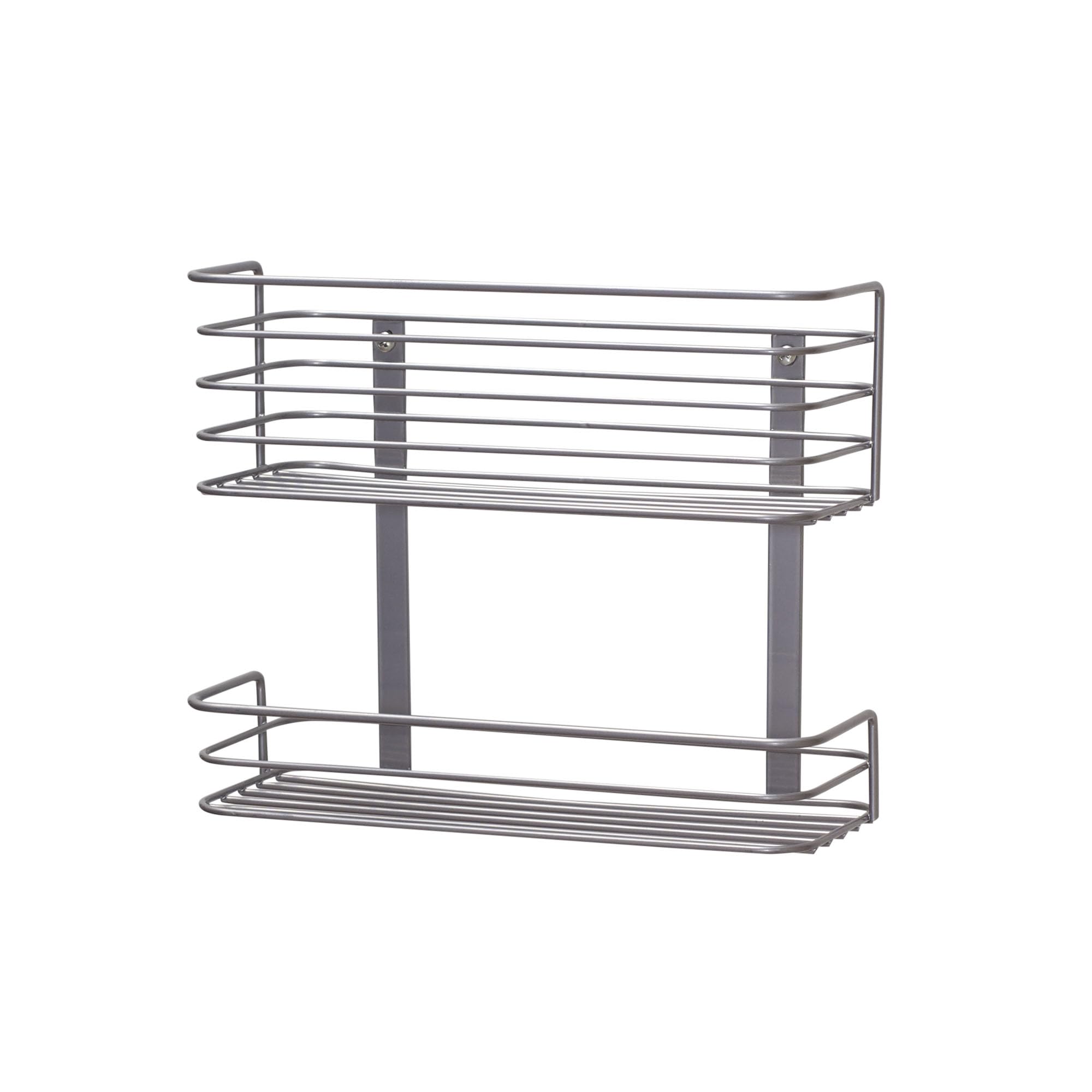 Household Essentials 1228-1 Double Basket Door Mount Cabinet Organizer | Mounts To Solid Cabinet Doors Or Wall