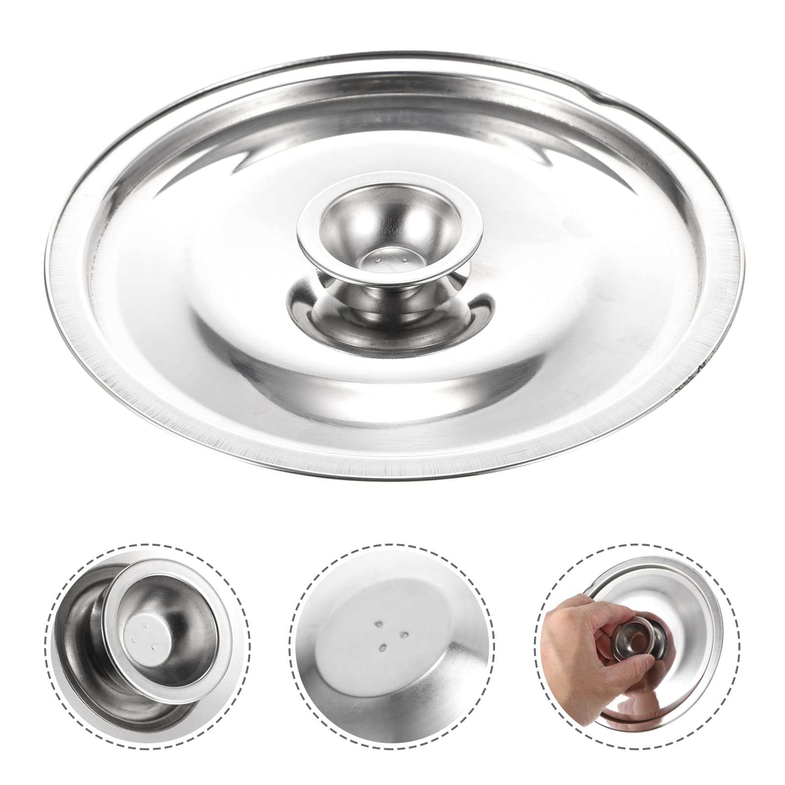 Doitool Mason Jar Stainless Steel Pot Lid Small Pan Lid Saucepan Cover Pots Cover Seasoning Pot Cover Mini Saucepan Lid Small Co
