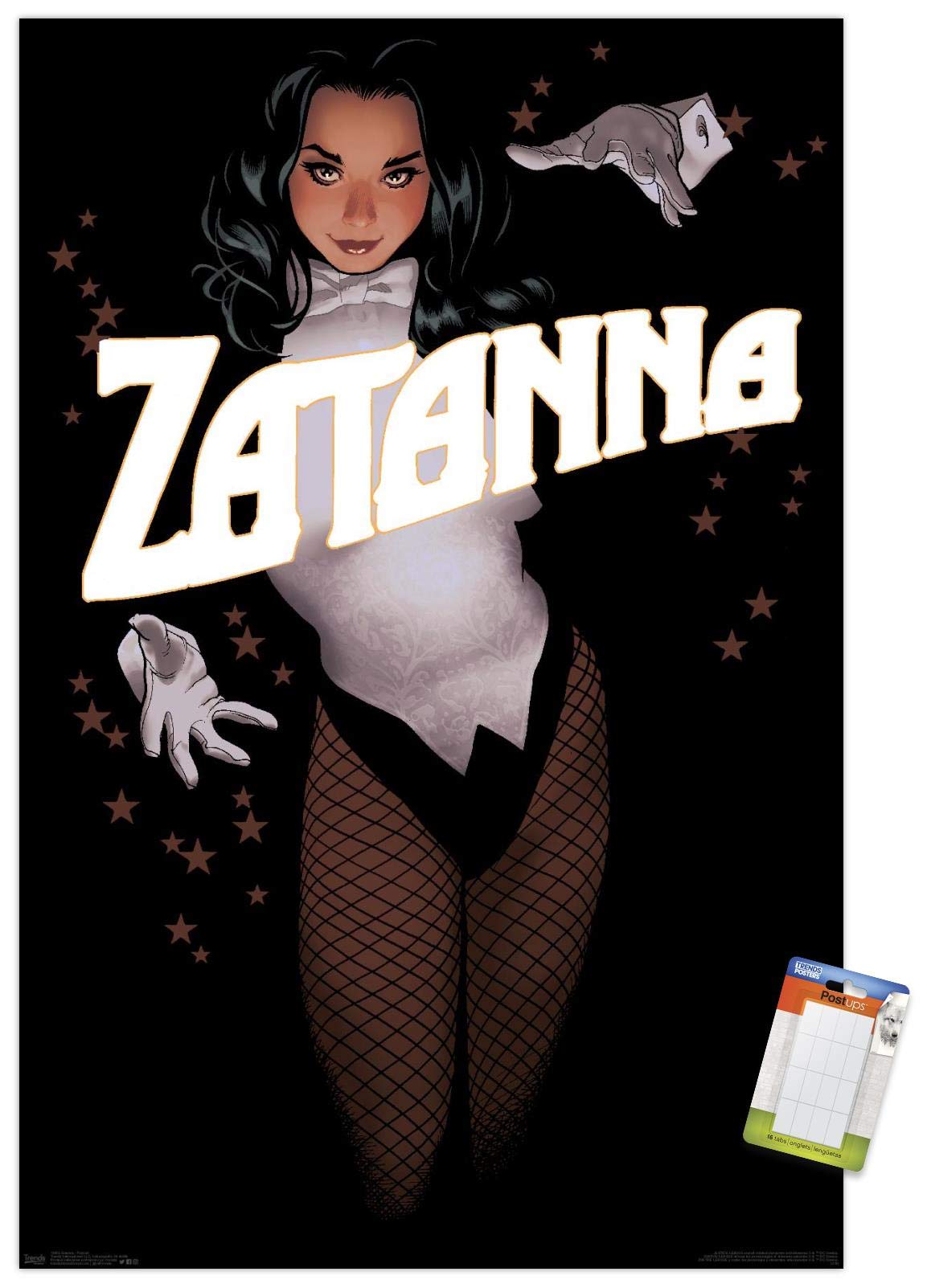 Trends International Dc Comics - Zantanna - Alex Ross Portrait Wall Poster, 22.375'' X 34'', Poster & Mount Bundle