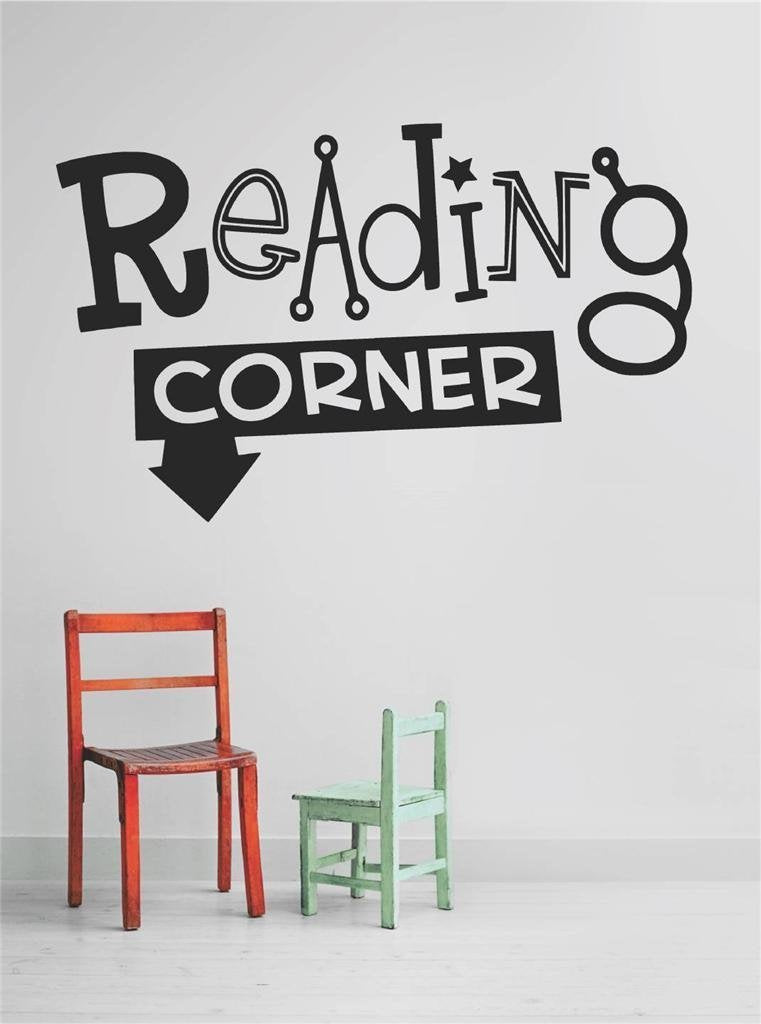 Design With Vinyl Omg A 431-231 Decor Item Decal Vinyl Wall Sticker Reading Corner Quote Home Living Room Bedroom Decor Item, 10