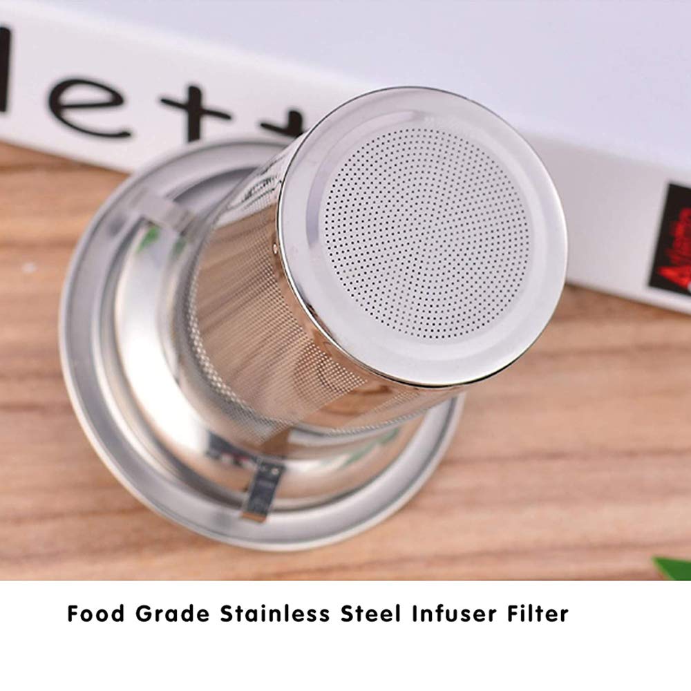 Vivoice Ultra 8.5Oz(One Cup) Clear Heat Resistant Glass Teapot Infuser With 250 Ml Glass Filter (250Ml)
