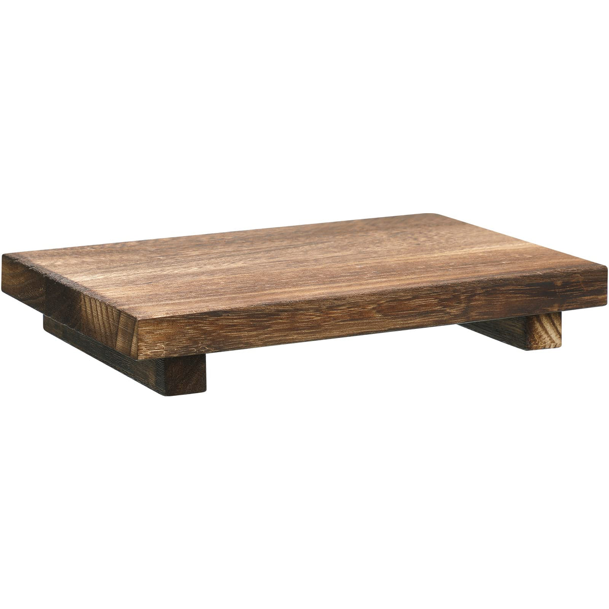 Nuogo Wood Riser Tray Soap, Stand Soap Tray For Kitchen Sink, Wood Pedestal For Kitchen Counter Sink Stand Decorative Rustic Bat