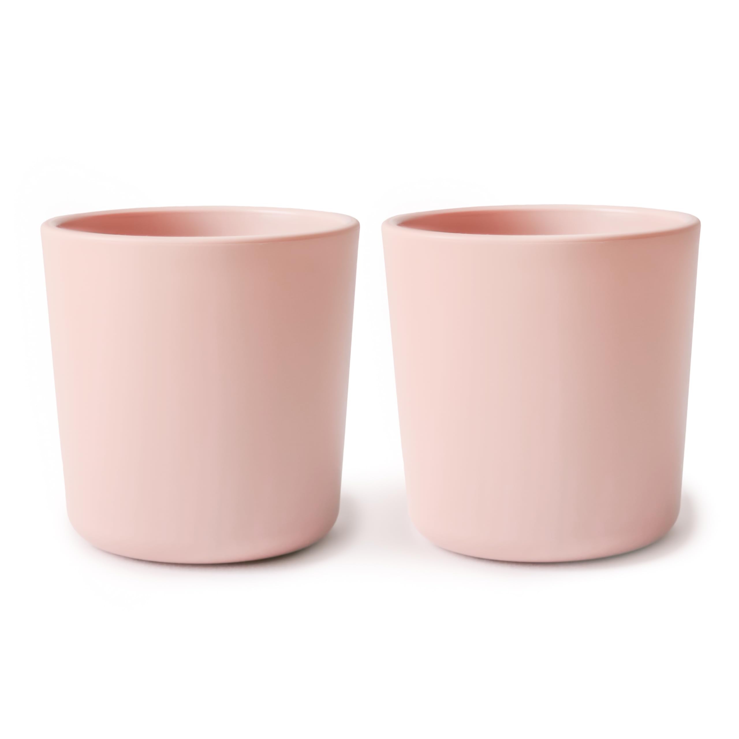 mushie Dinnerware Cups For Kids 7 fl. oz. | Made in Denmark, Set of 2 (Blush)
