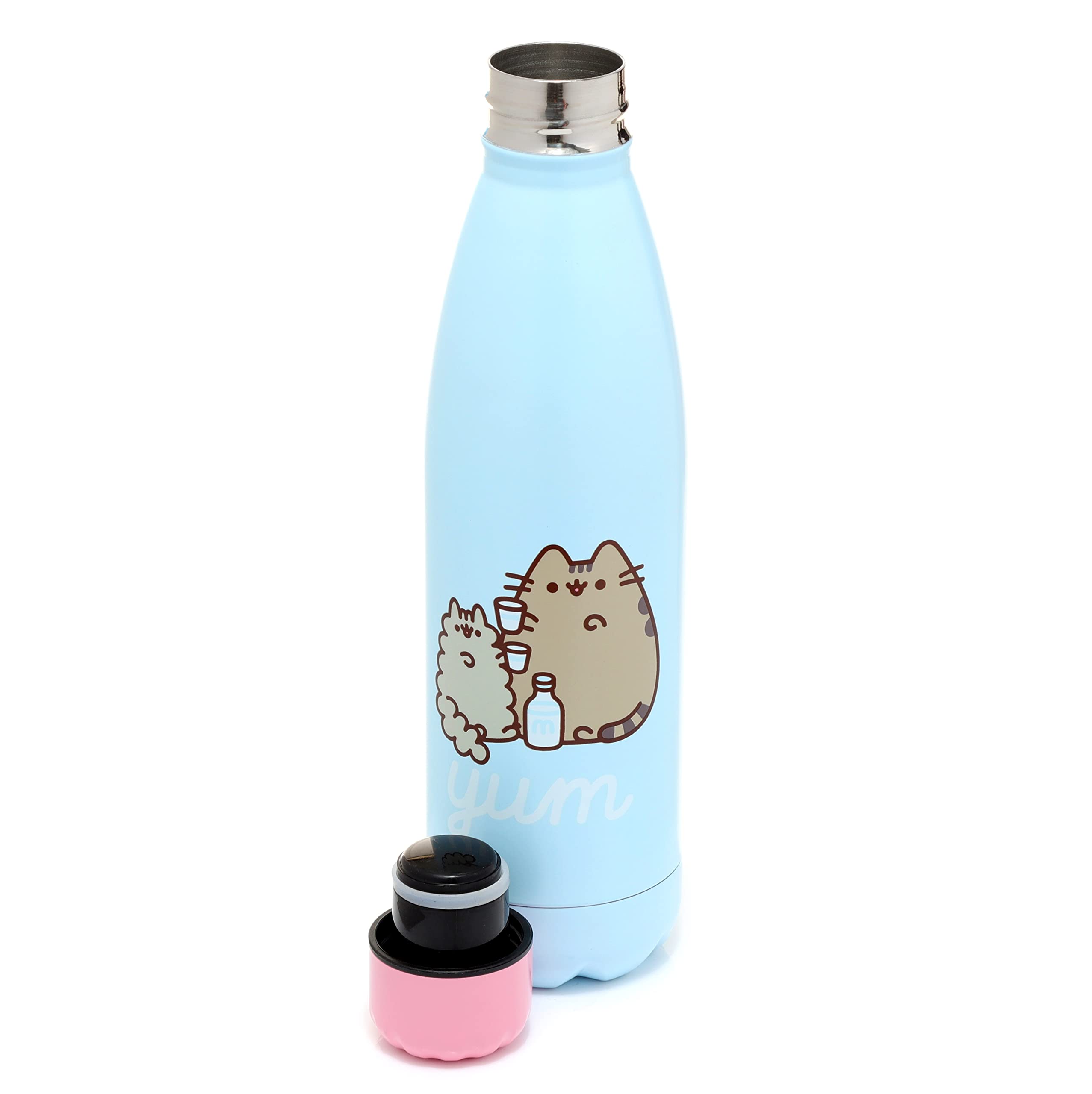 Puckator Pusheen Foodie 500Ml Stainless Steel Insulated Bottle For Hot Or Cold Drinks