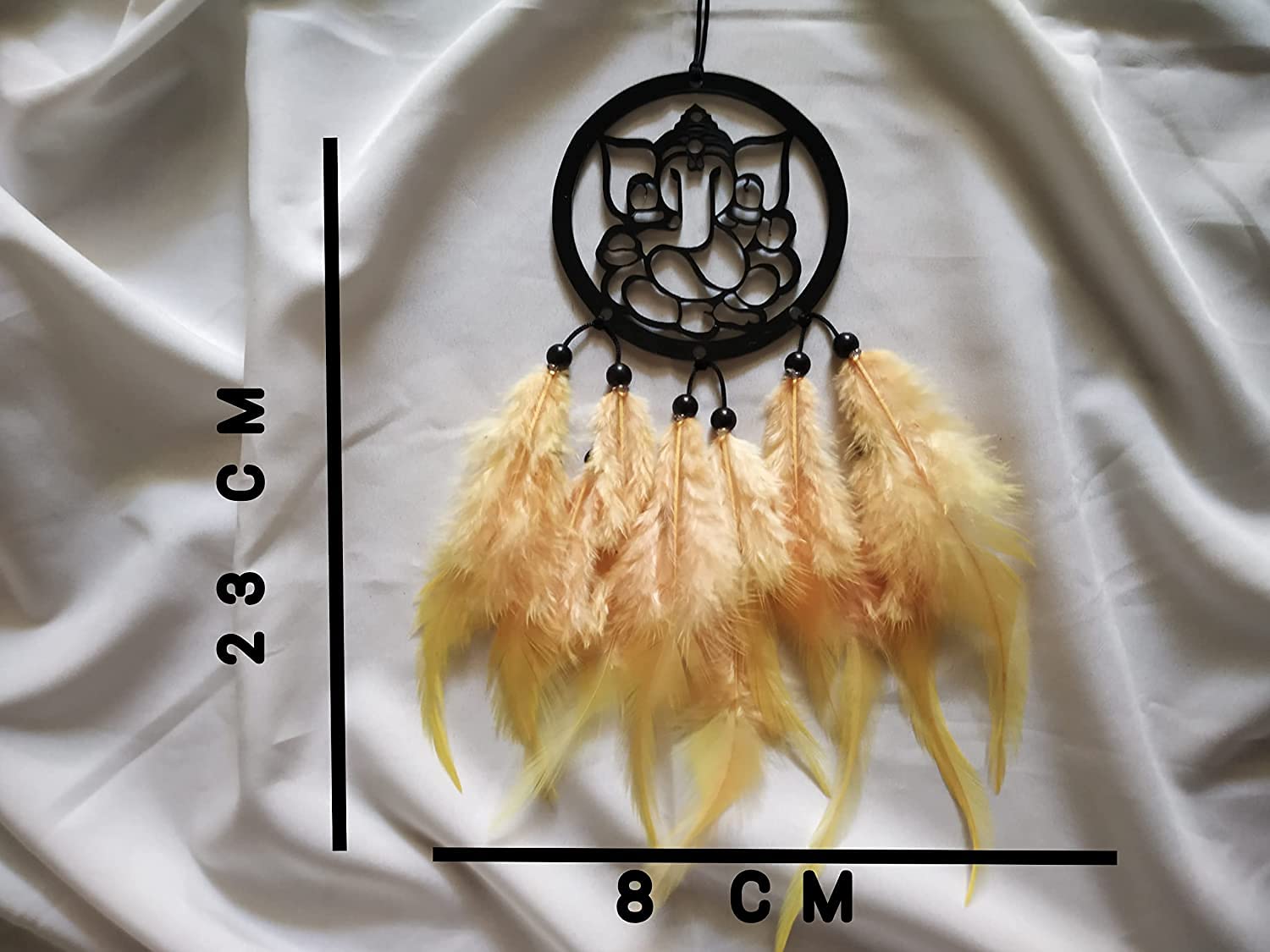 Rahi Enterprise Dream Catcher Lord Ganesha Hand Made for Positive Vibes, Wall Decor and car Hanging Made with Acrylic Material w