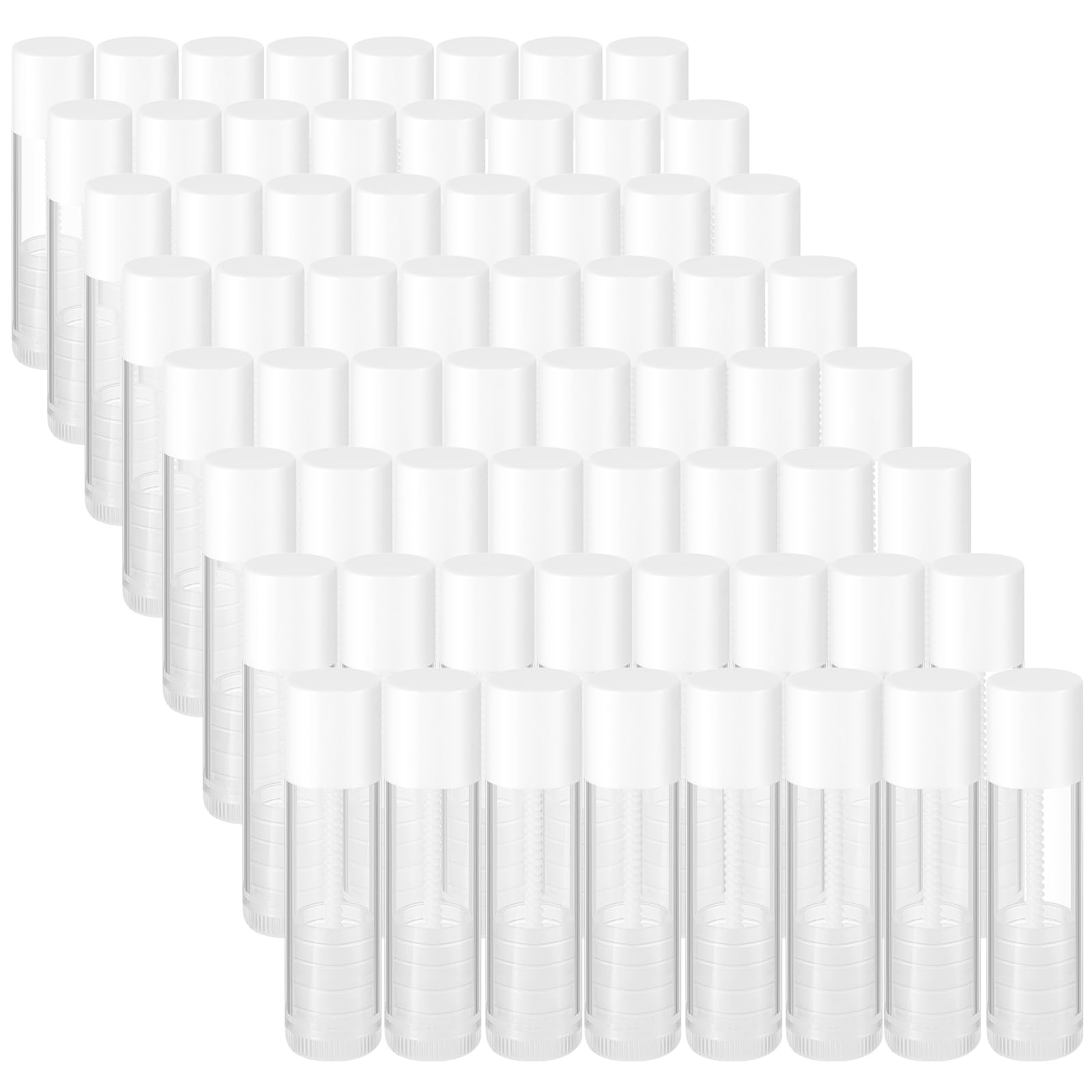 Maitys 64 Pcs Lip Balm Tubes 5 Ml Empty Lip Gloss Balm Containers Refillable Rotatable Plastic Lipstick Tubes Diy Lip Gloss Hold