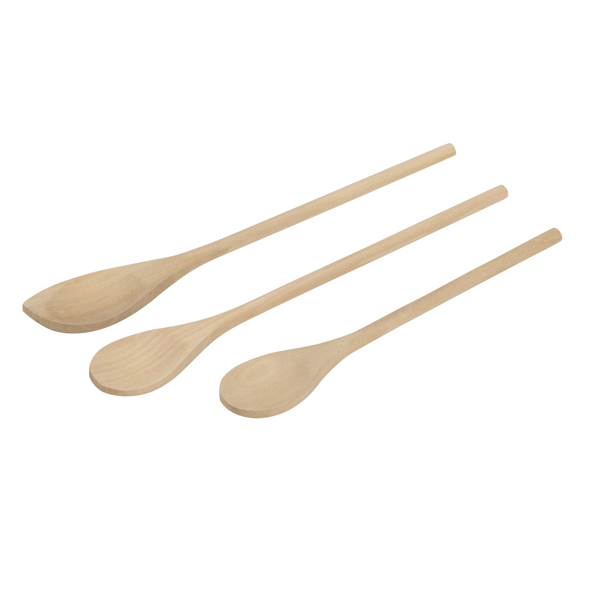 GoodCook Natural Wooden Spoons, Brown, Model TRVAL6783, Durable Kitchen Utensils, Eco-Friendly Wood