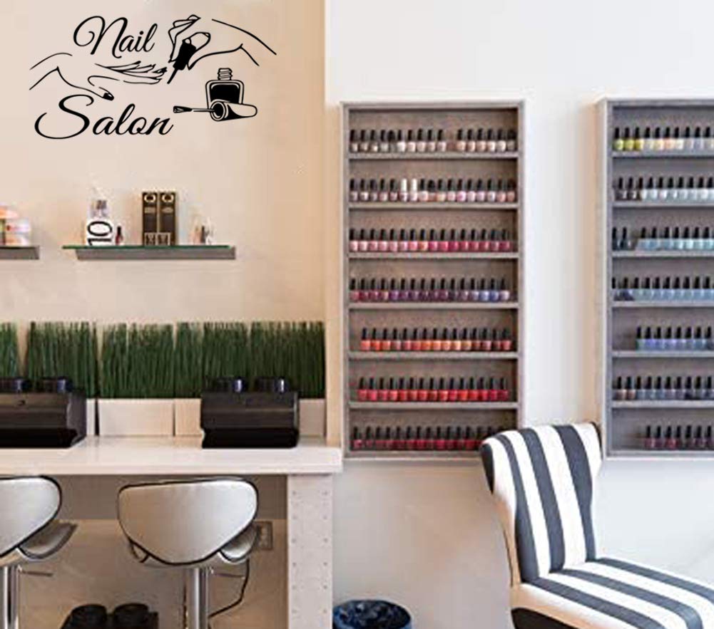 Nail Salon Wall Sticker Removeable Quote Vinyl Wall Art Decals