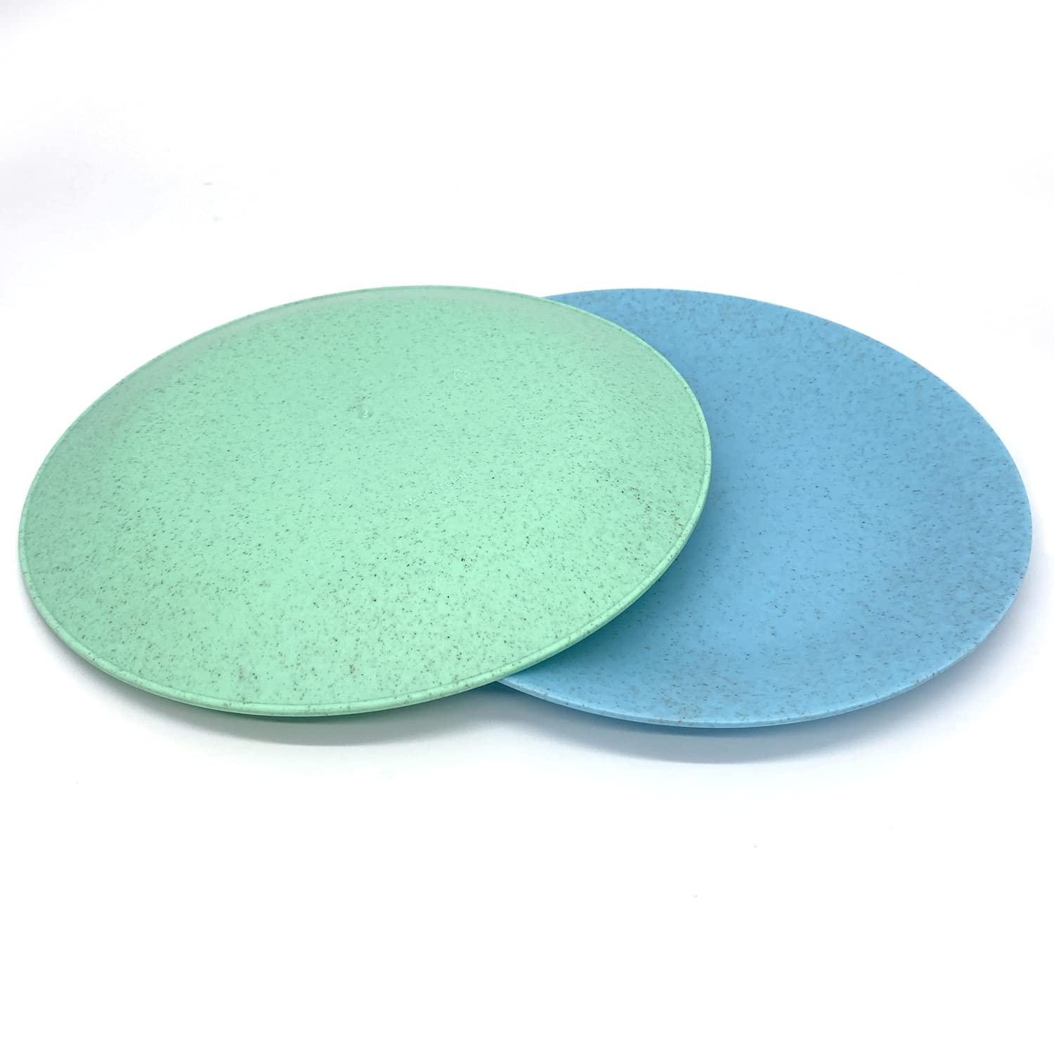 Yalin Wheat Straw Lightweight Pp Dinner/Lunch Plate Set,10 Inch Round Unbreakable Salad Plates Picnic Plates For Holiday Party,B