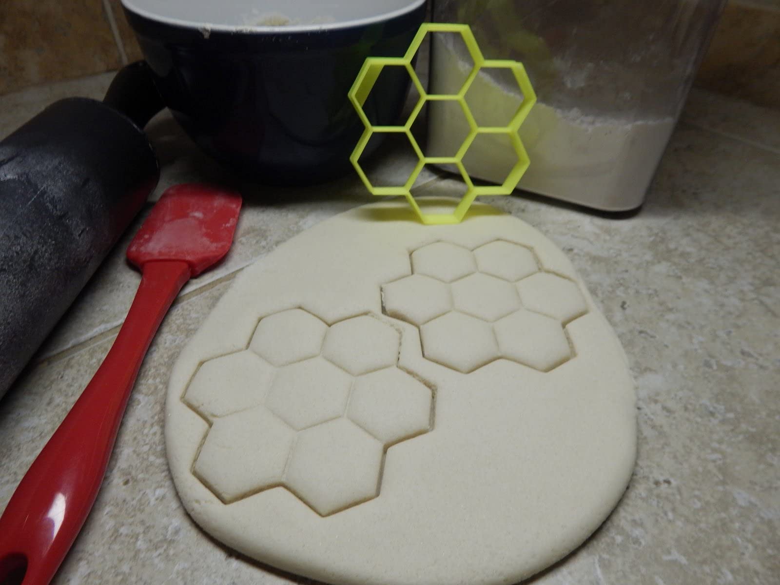 Honeycomb Shape Honey Comb Bee Hive Harvest Hexagon Shape Cookie Cutter Made In Usa Pr2144