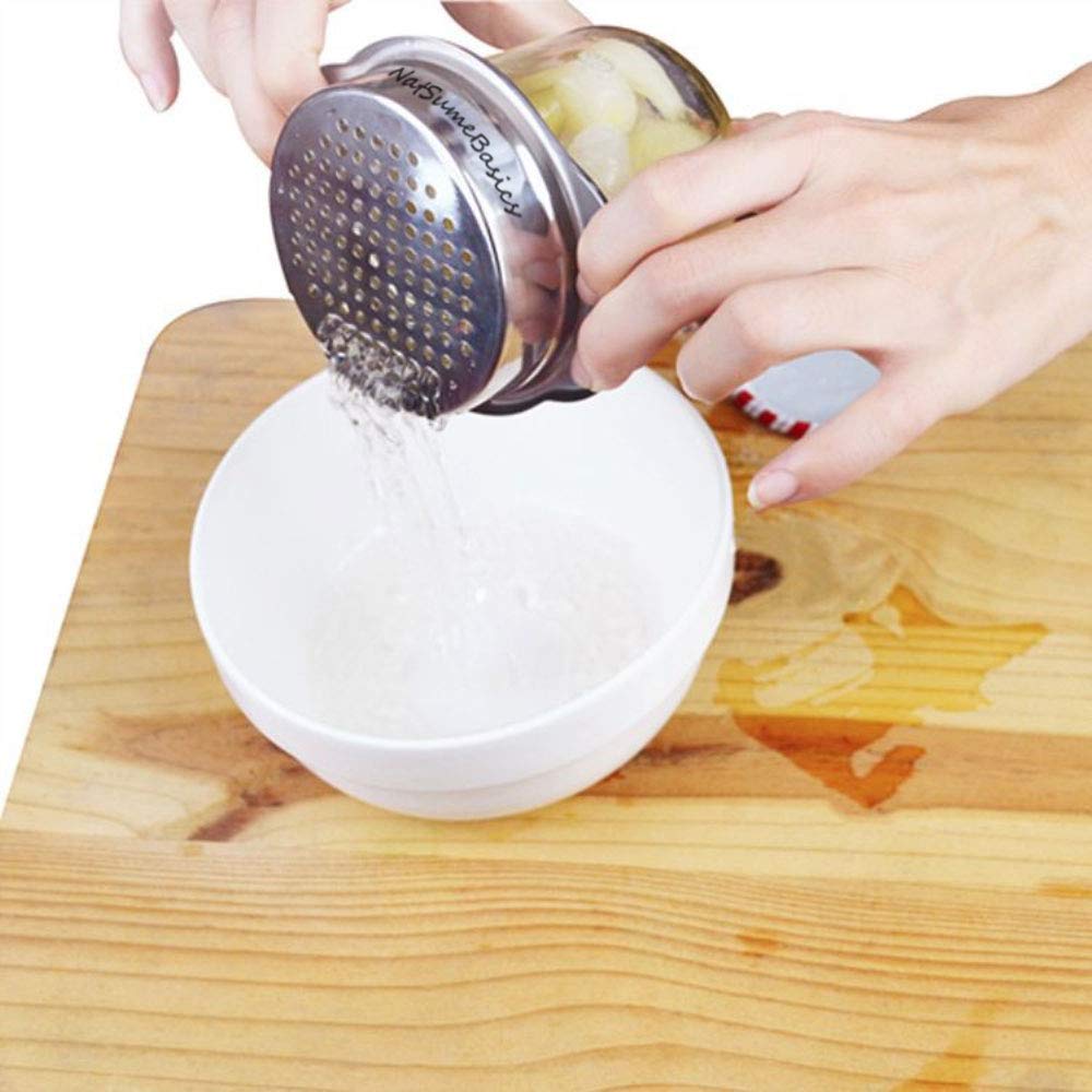 Sleek Stainless Steel Food Tuna Strainer Sieve Can Colander Press Lid Oil Drainer Remover For Daily Tuna, Vegetables, Beans And