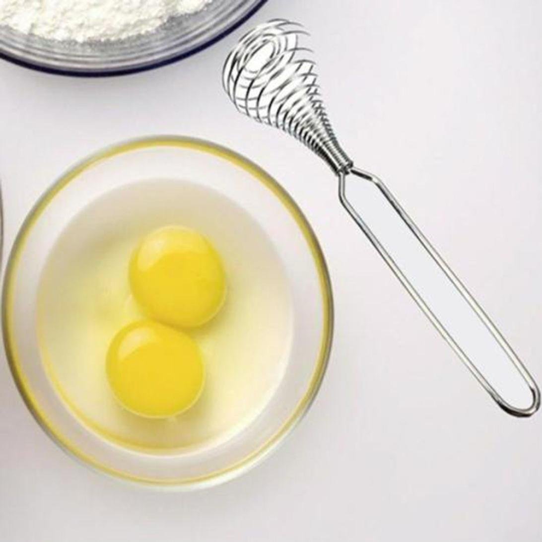 Spring Whisk, I Kito Stainless Steel Manual Eggbeater Hand Egg Mixer Whisk Blender Stirring Beater Cream Frother Flour Stirrer F