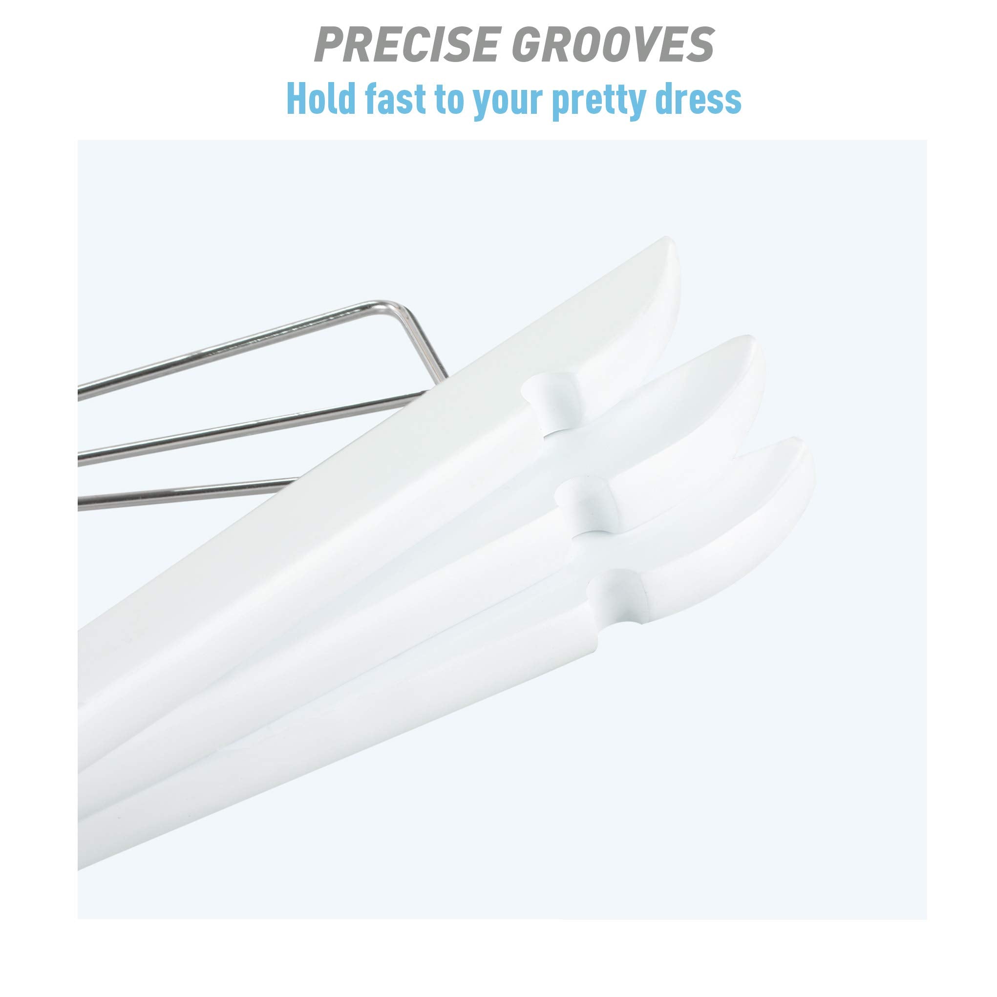 Topia Hanger Wooden Suit Hangers With Adjustable Metal Clips (10 Pack), Solid Smooth Wood Clothes Hangers, 360 Swivel Hook, Prem