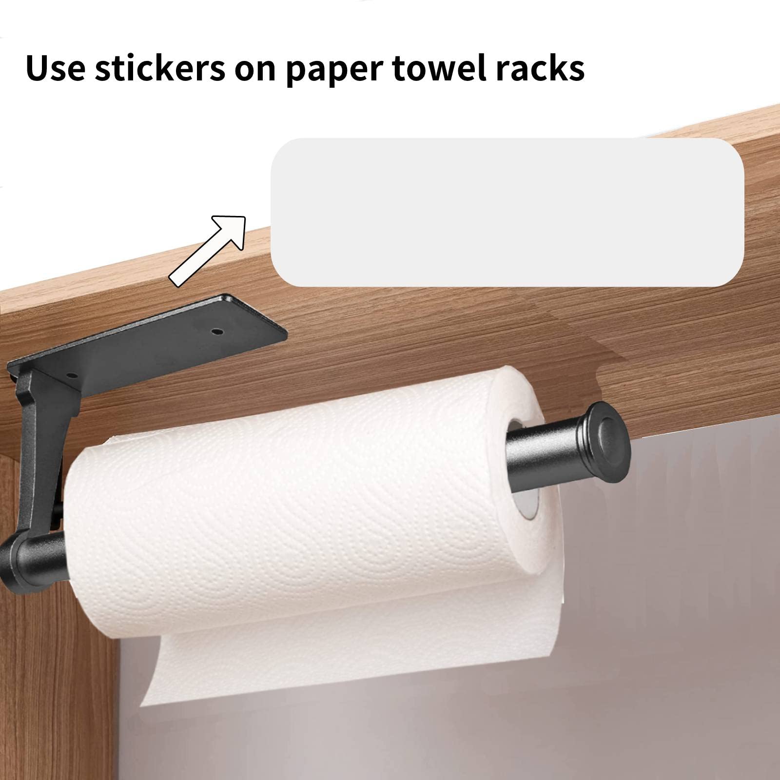 Self Adhesive Strips, Paper Towel Holder Replaces Stickers, Stainless Steel Paper Towels Holder Replace Stickers,Suitable For Mo
