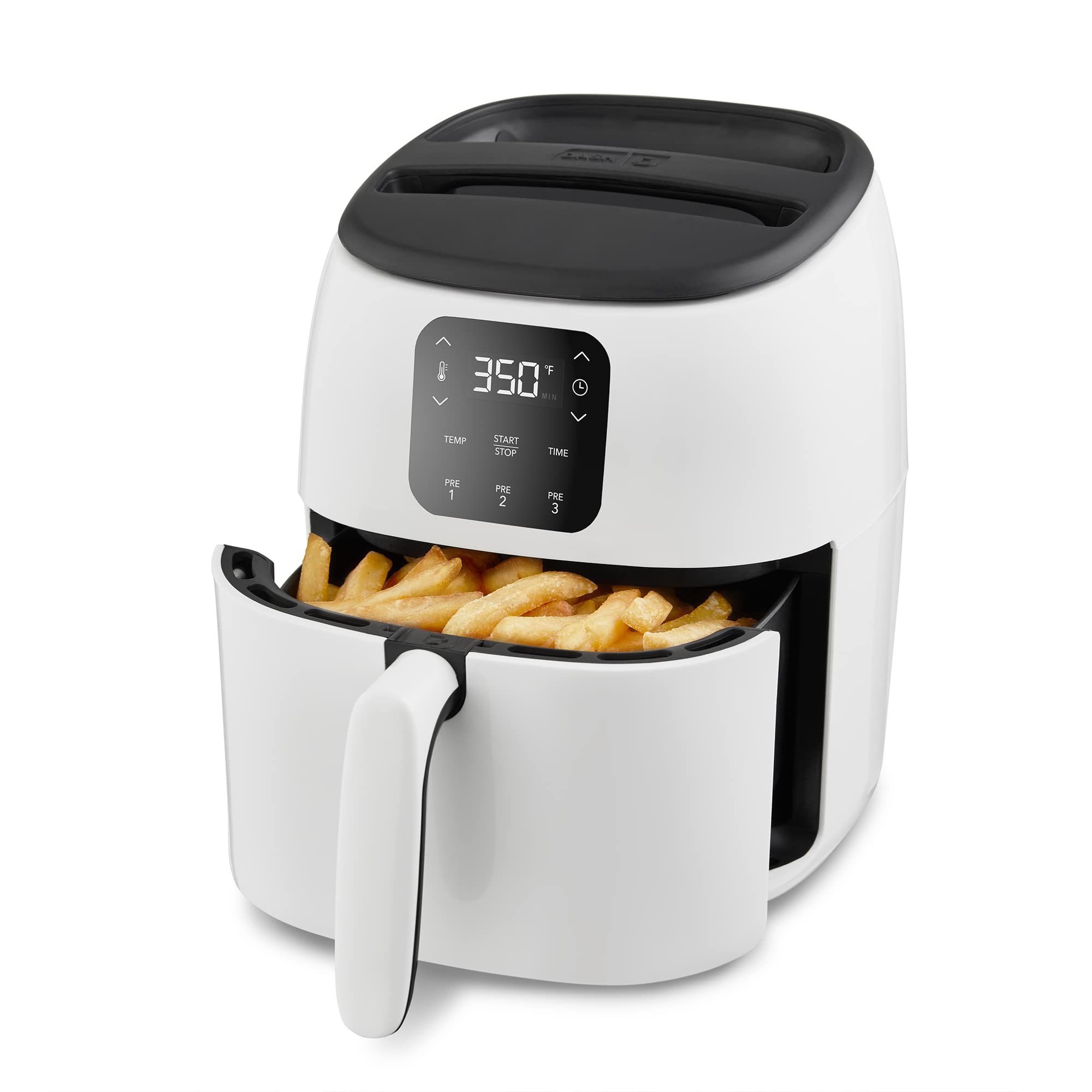 DASH TastiCrisp Electric Air Fryer Oven, 2.6 Qt., White  Compact Air Fryer for Healthier Food in Minutes, Ideal for Small Spac