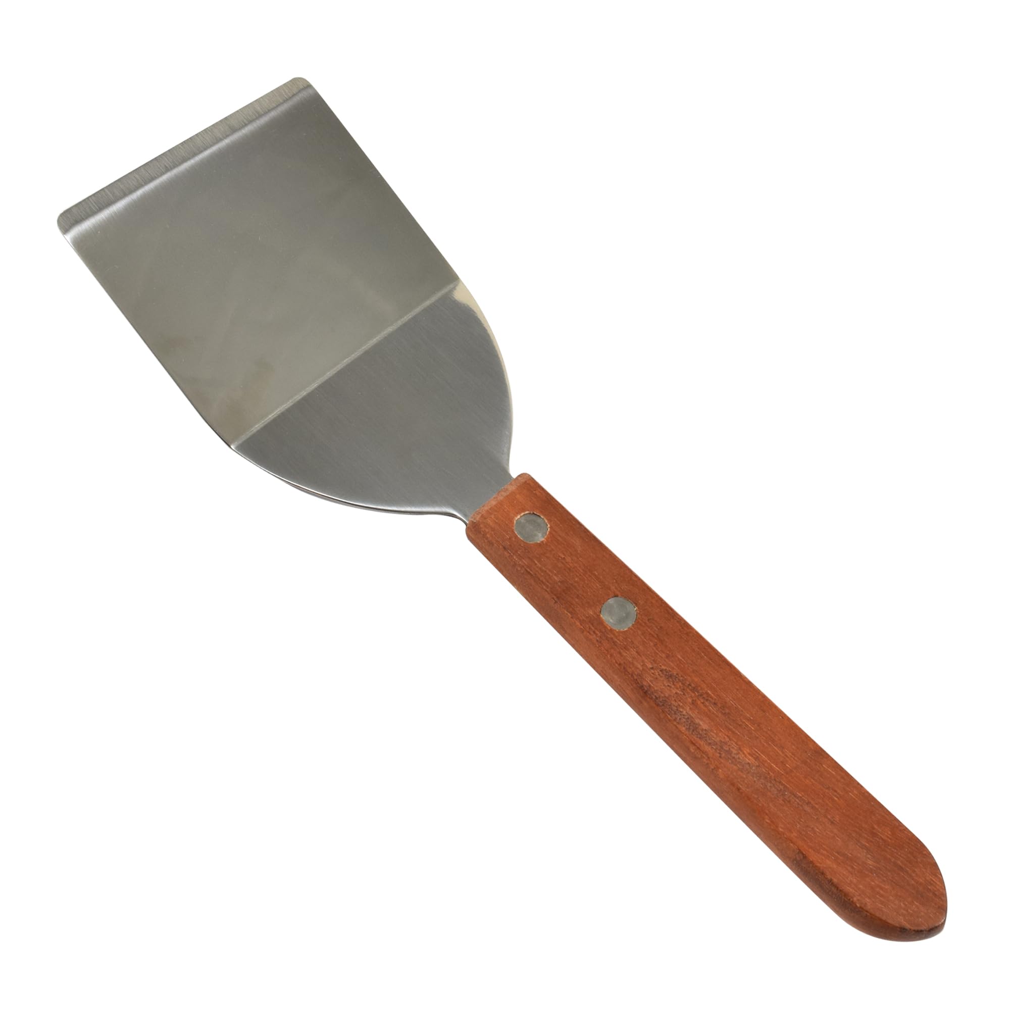 Cybrtrayd Rm-5665 R&M Stainless Steel Cookie Spatula With Wood Handle, Multicolor Small