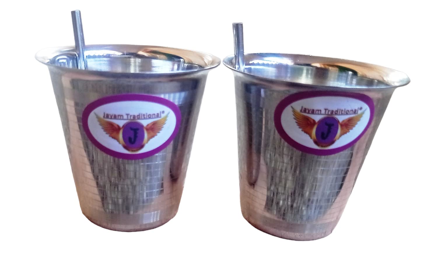 Jayam Traditional Steel Sipper Tumbler Stainless Steel 150 ML Silver Color Pack of 2