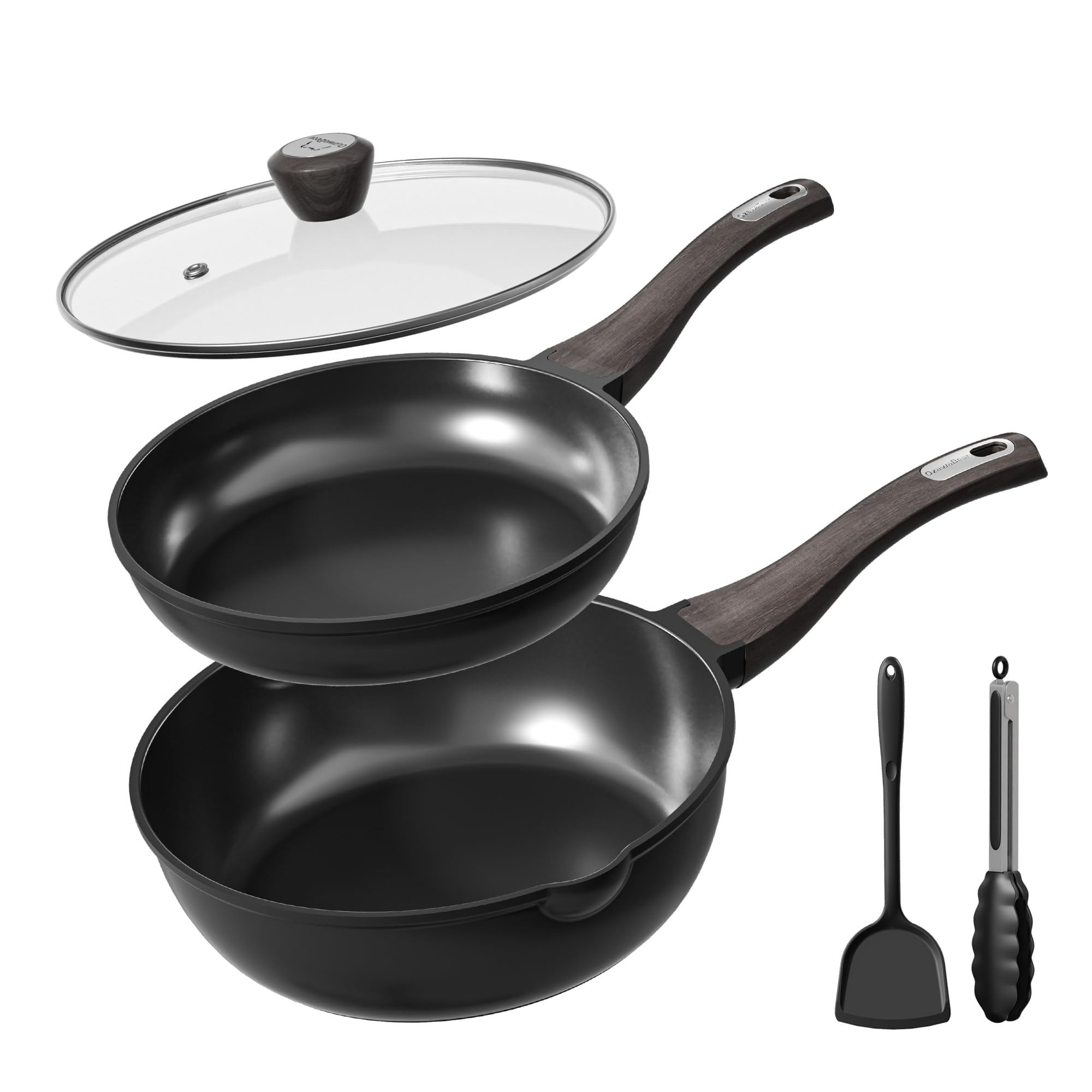 OzawaBear Nonstick Cookware Set, Titanium Coating Pan Set