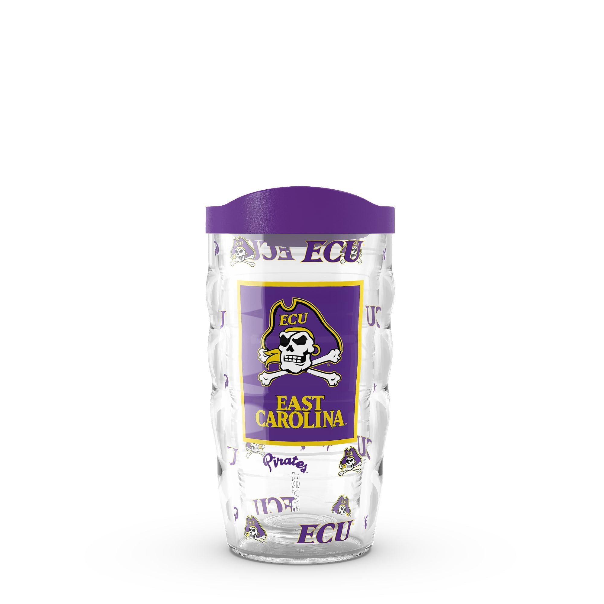 Tervis East Carolina Pirates  Overtime Made in USA Double Walled Insulated Tumbler Travel Cup Keeps Drinks Cold & Hot, 10oz, Cl