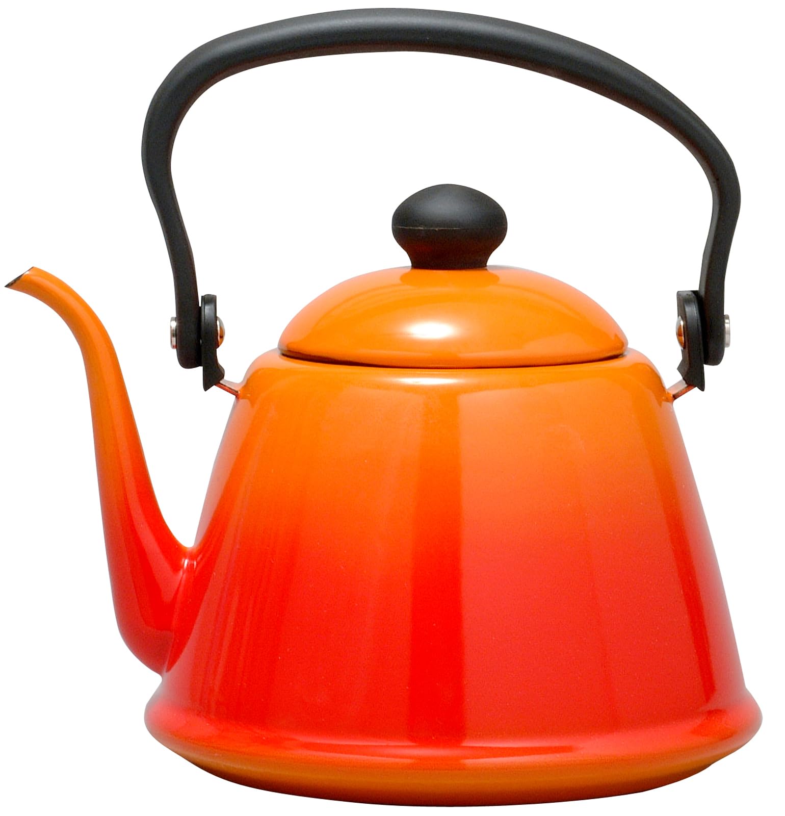 Noda Horo Drip Kettle Ii Hollow 0.6 Gal (2 L) Induction Compatible, Orange, Made In Japan Dk-200Or