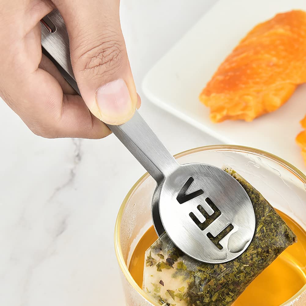 4 Pcs Tea Bag Squeezer Tongs Stainless Steel Tea Bag Strainer Teabag Tong Strainer Holder For Tea Bags Ice Sugar Cubes