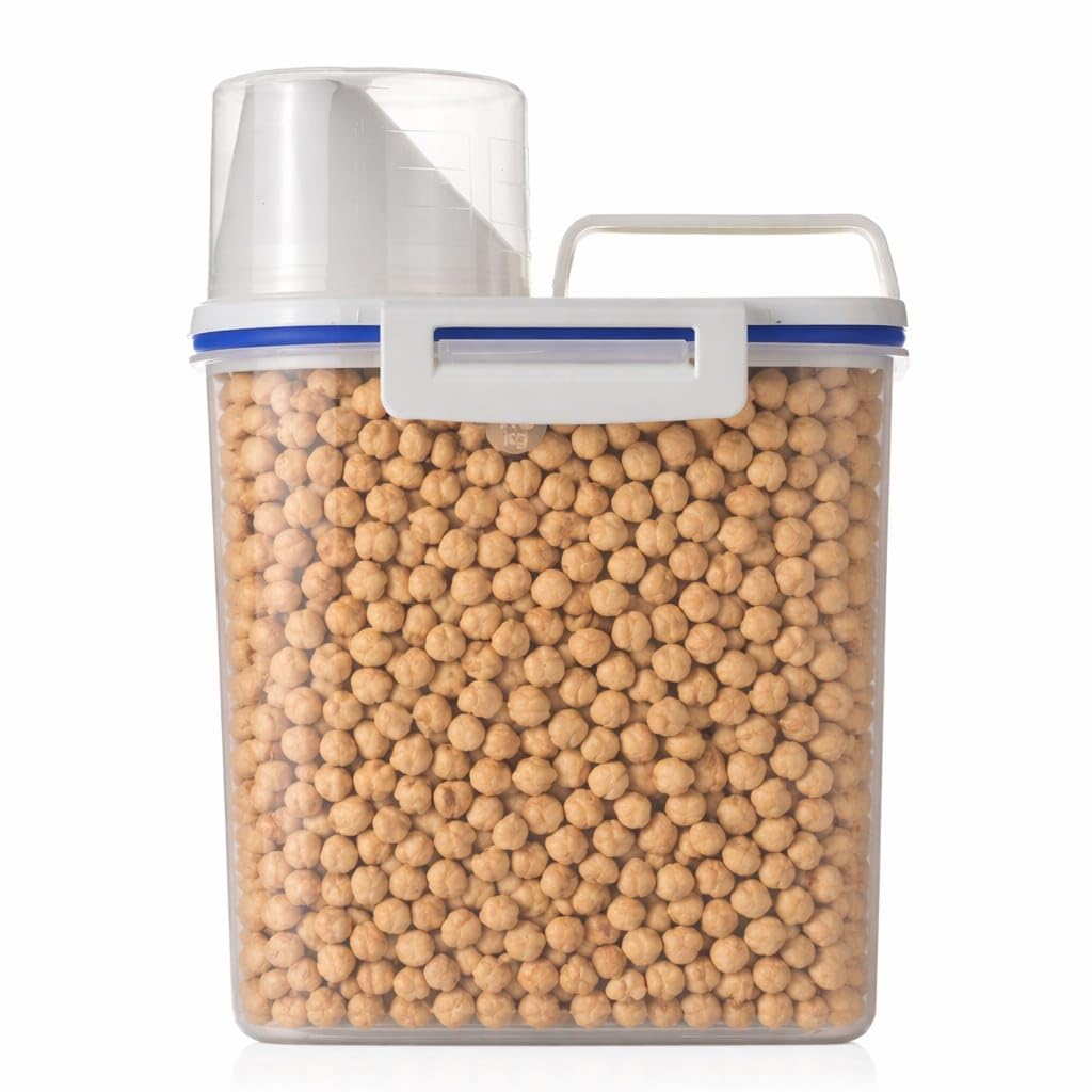 Ridera 1.5L Stocker Dog Case Airtight Plastic Cat Food Container Airtight Container Moisture Prevention Jar Barnni Mag Chana Dal