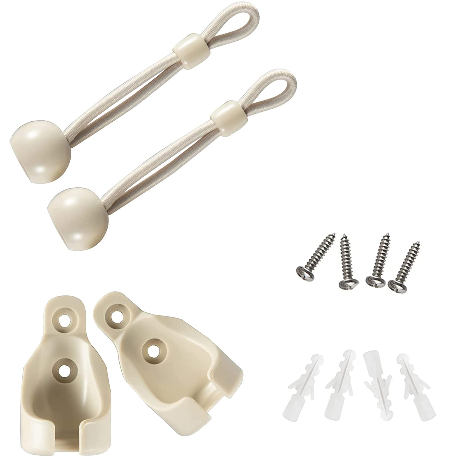 Lihopefe Bunge kit, General Replacement and Installation Accessories for Indoor/Outdoor Plastic Sunshade Curtains and Roller Bli