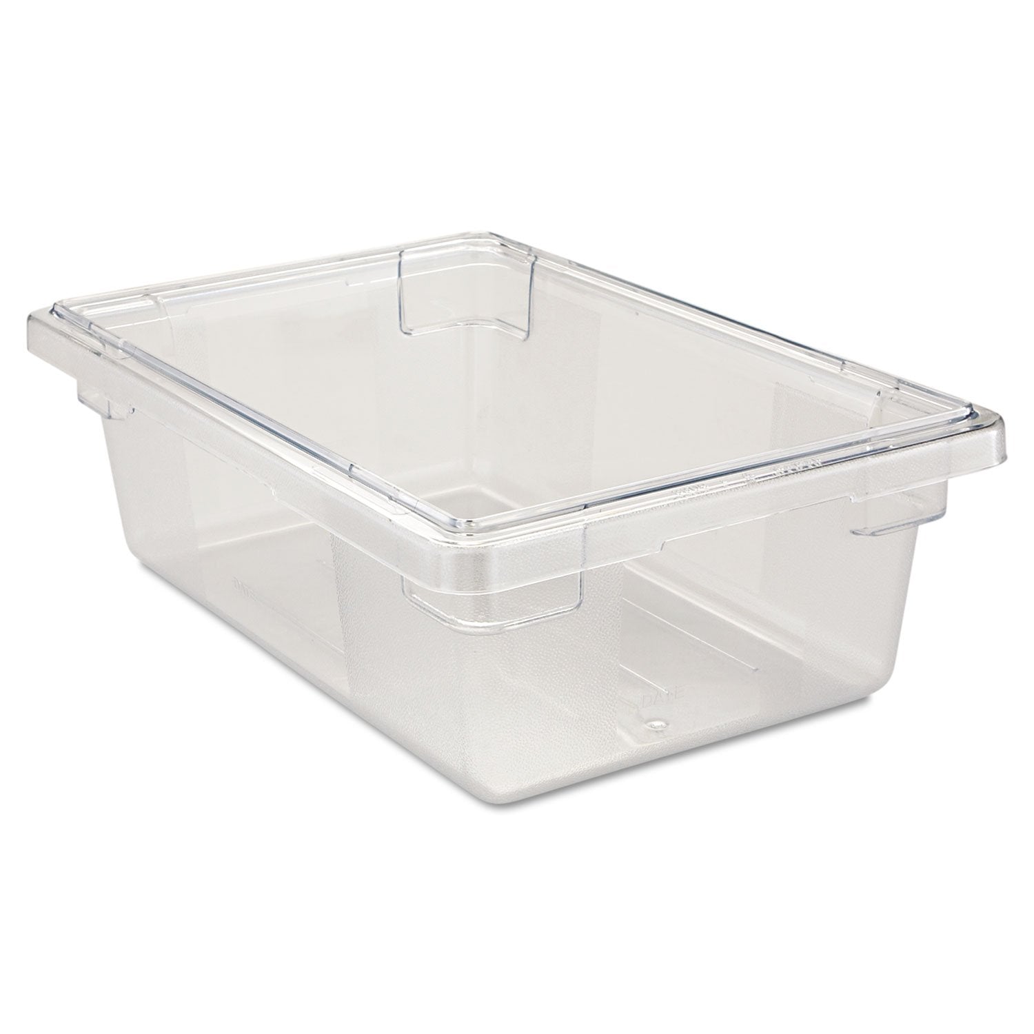 Rubbermaid Commercial Products,Polycarbonate Food Storage Box/Tote For Restaurant/Kitchen/Cafeteria, 3.5 Gallon, Clear (Fg330900