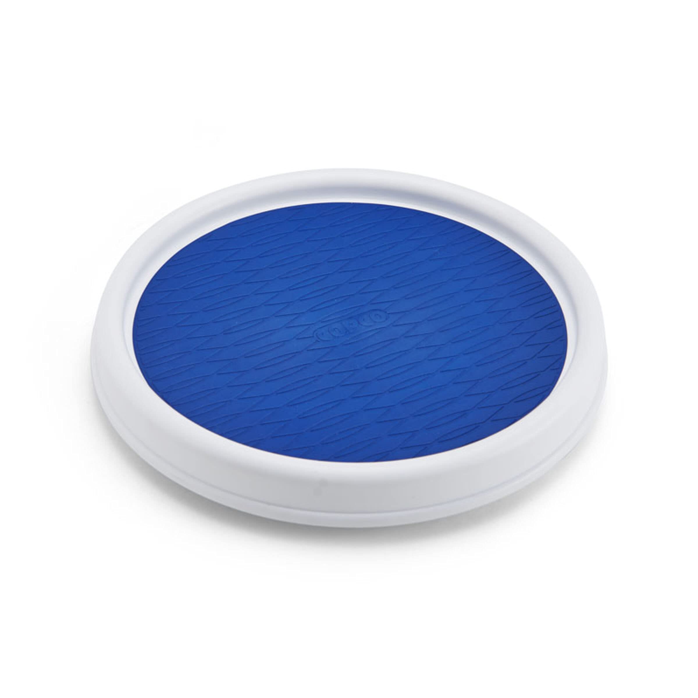 Copco 5224644 9'' Turntable Lazy Susan, 9-Inch, White/Blue