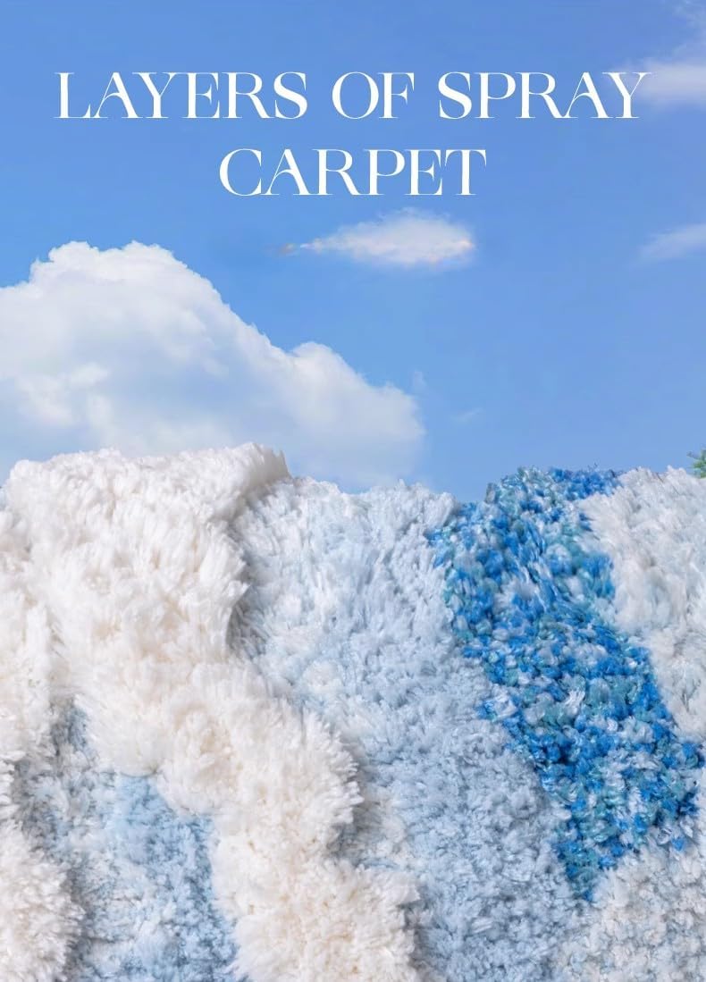 Cute Bath Mats For Bathroom Decor, Moss Bathroom Rugs, Non-Slip Soft Plush Shaggy Bath Carpet