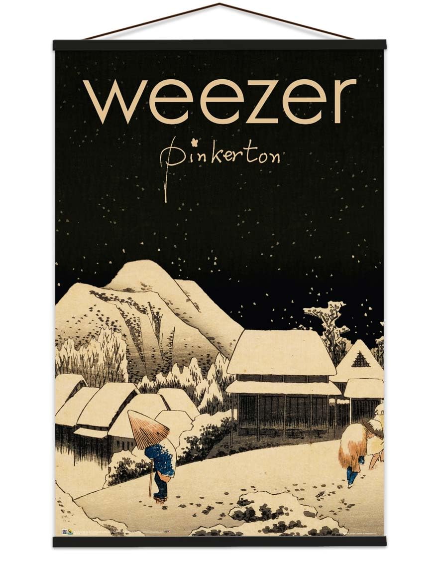 Weezer Pinkerton Band Poster - Officially Licensed - 24'' X 36'' With Poster Hanger Black Color
