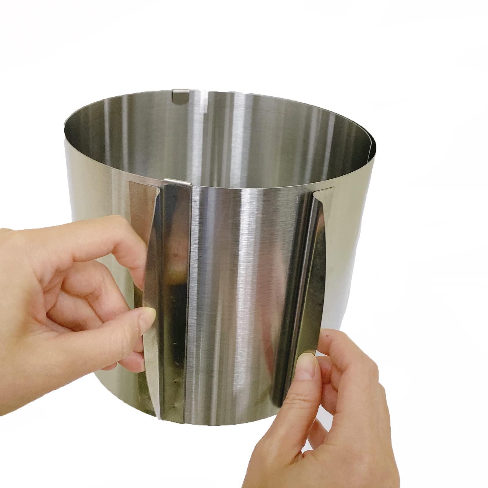 Cake Mold-Cake Ring Adjustable Extra High 5.9 Inch- Stable Stainless Steel Adjustable Round 6 To 12 Inch Baking Ring - Cake Mold