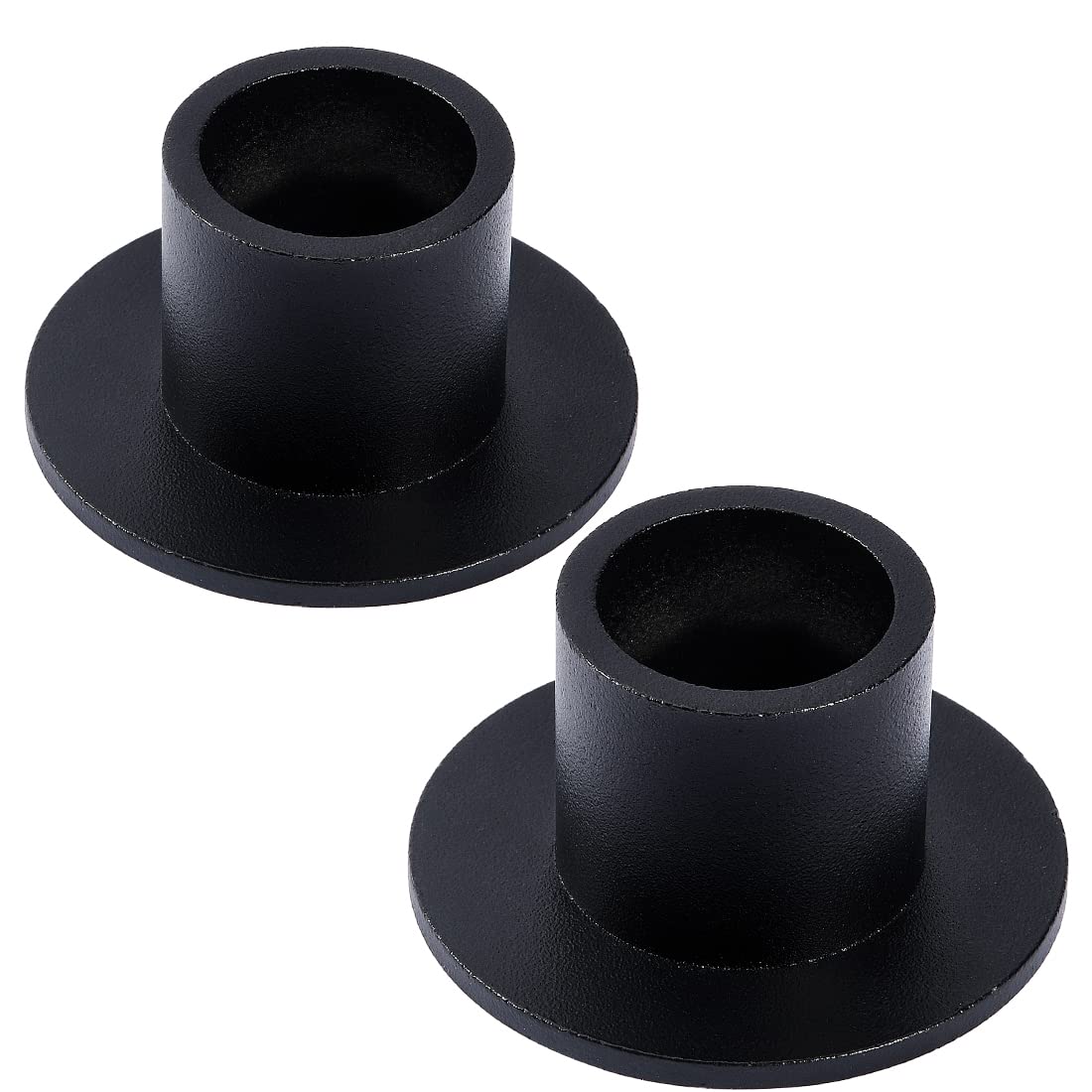 Aglary 2PCS Black Taper Candle Holders, Matte Iron Candlestick Holders Centerpieces for Home Decoration, Wedding Anniversary, Pa